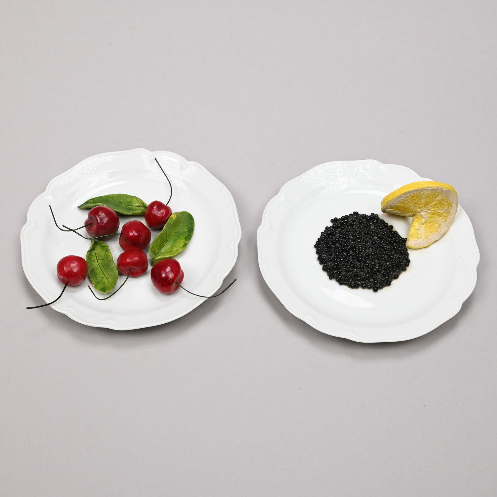 Christine Viennet - Pair of Trompe L'oeil Plates (1 of 4)