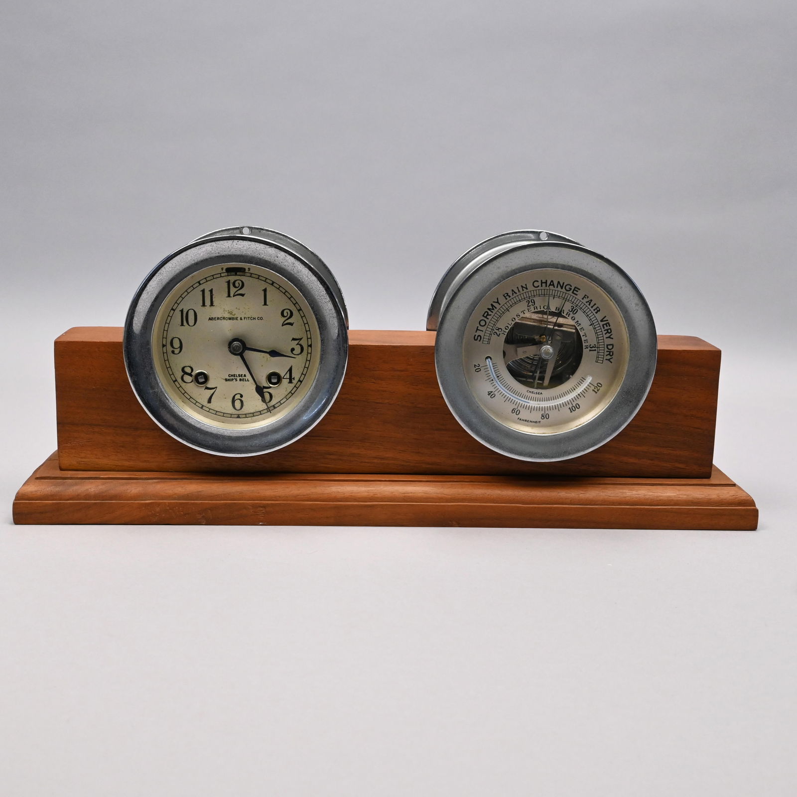 Chelsea Ship's Bell Clock and Barometer Desk Set (1 of 6)