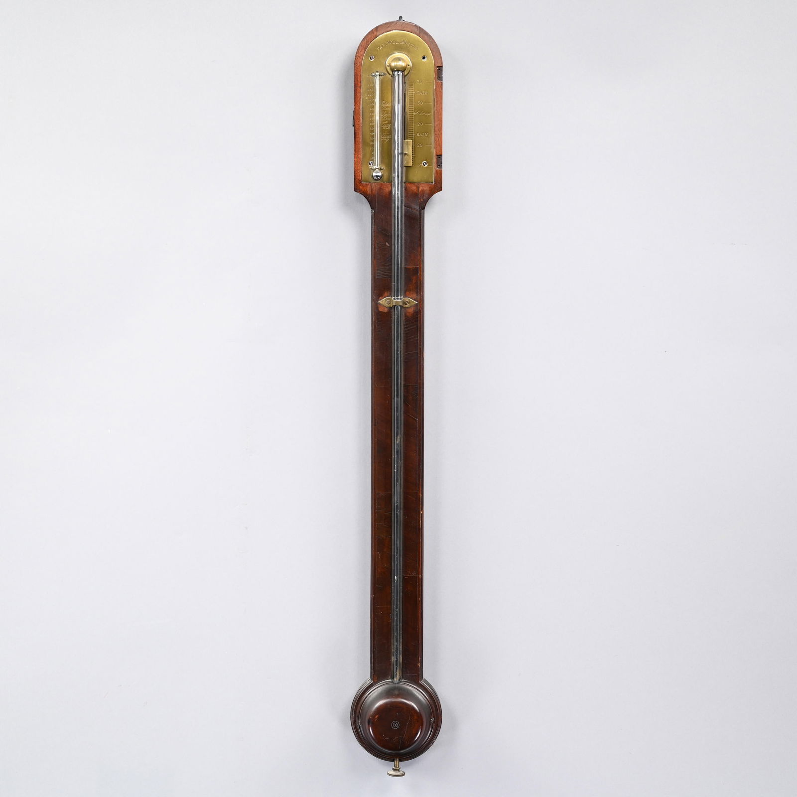 Federal Walnut Stick Barometer, T & F Pool, Boston (1 of 3)