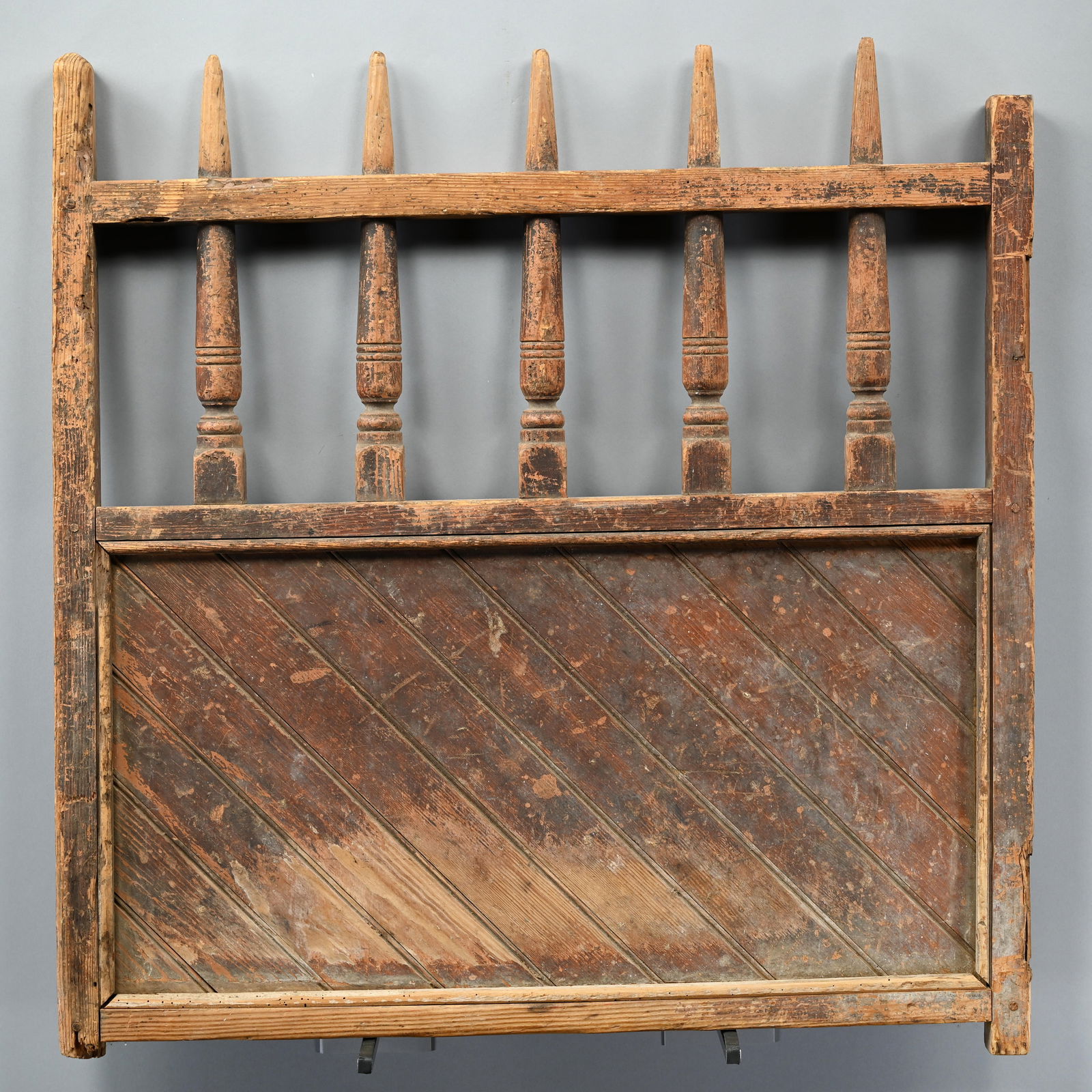 Carved Wood Gate, Good Surface, Nineteenth Century (1 of 7)