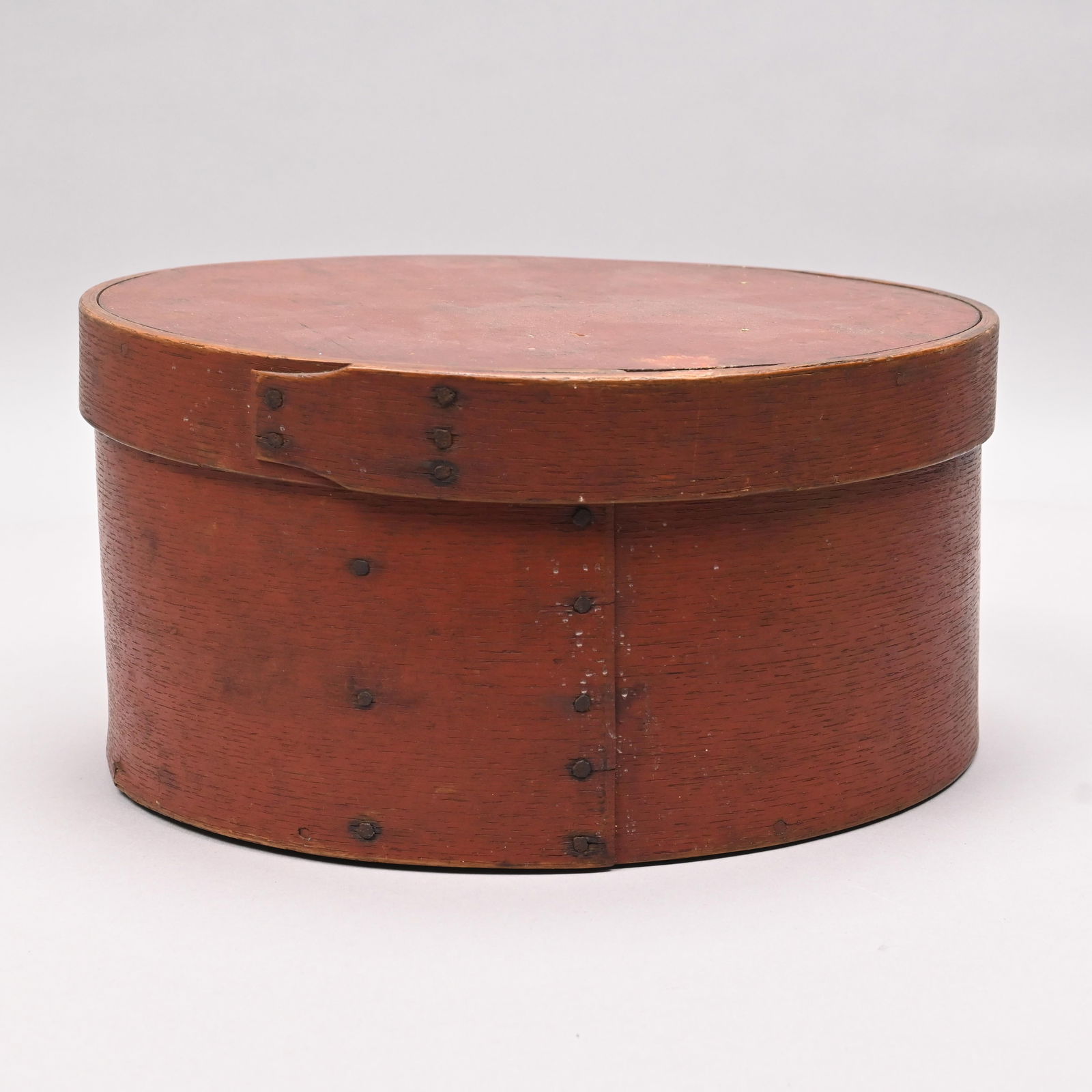 Early Birch Pantry Box in Old Red Paint (1 of 7)