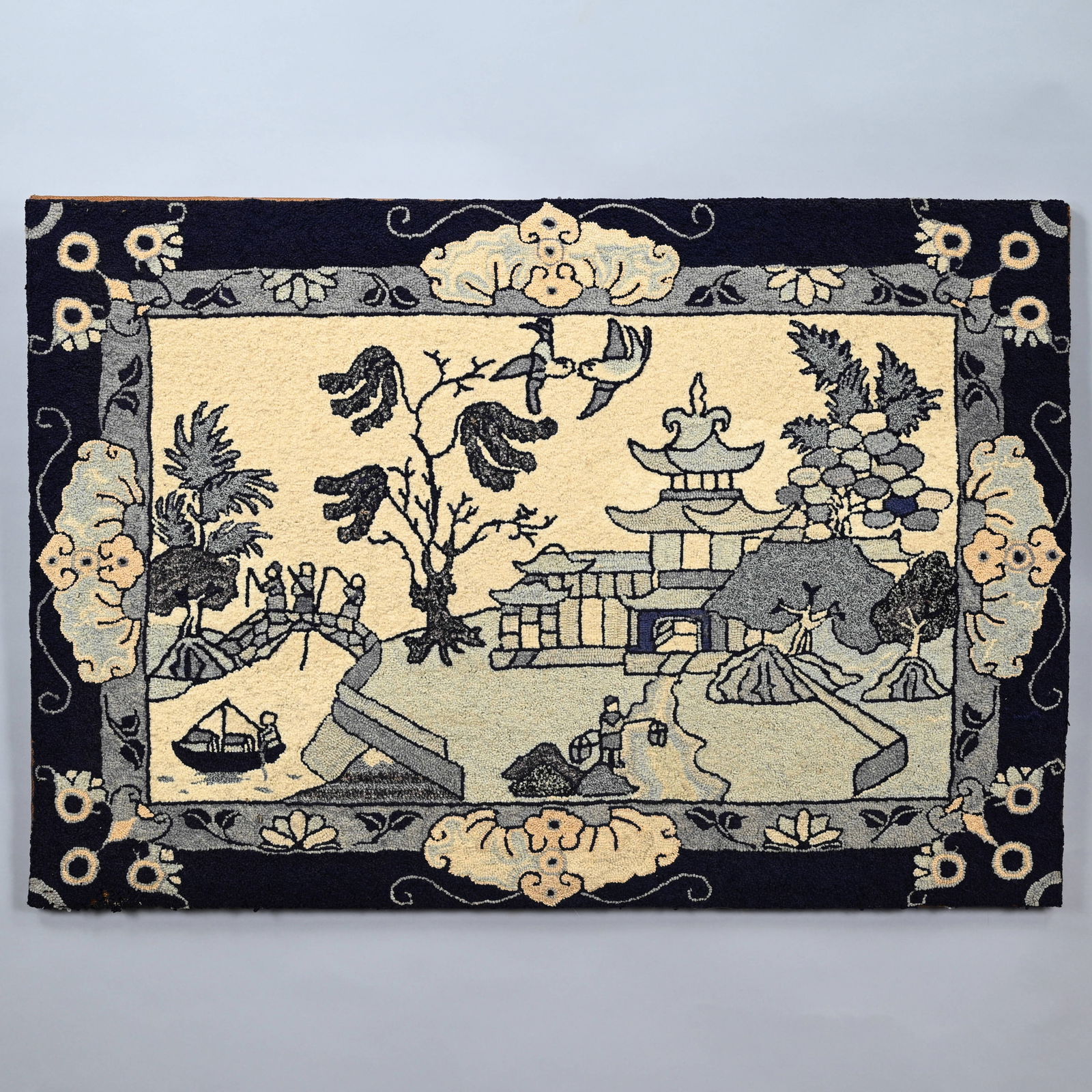 American Hooked Rug, Mid-Late 20th Century (1 of 2)