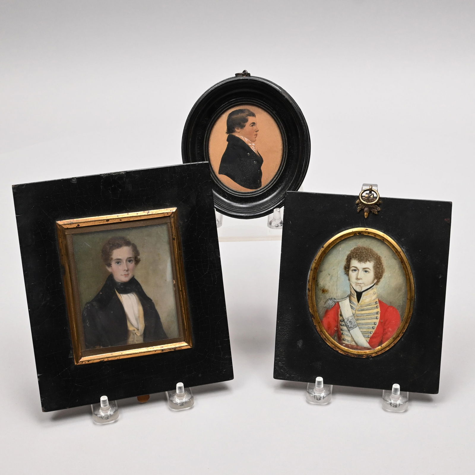 Three Portrait Miniatures,Early Nineteenth Century (1 of 7)