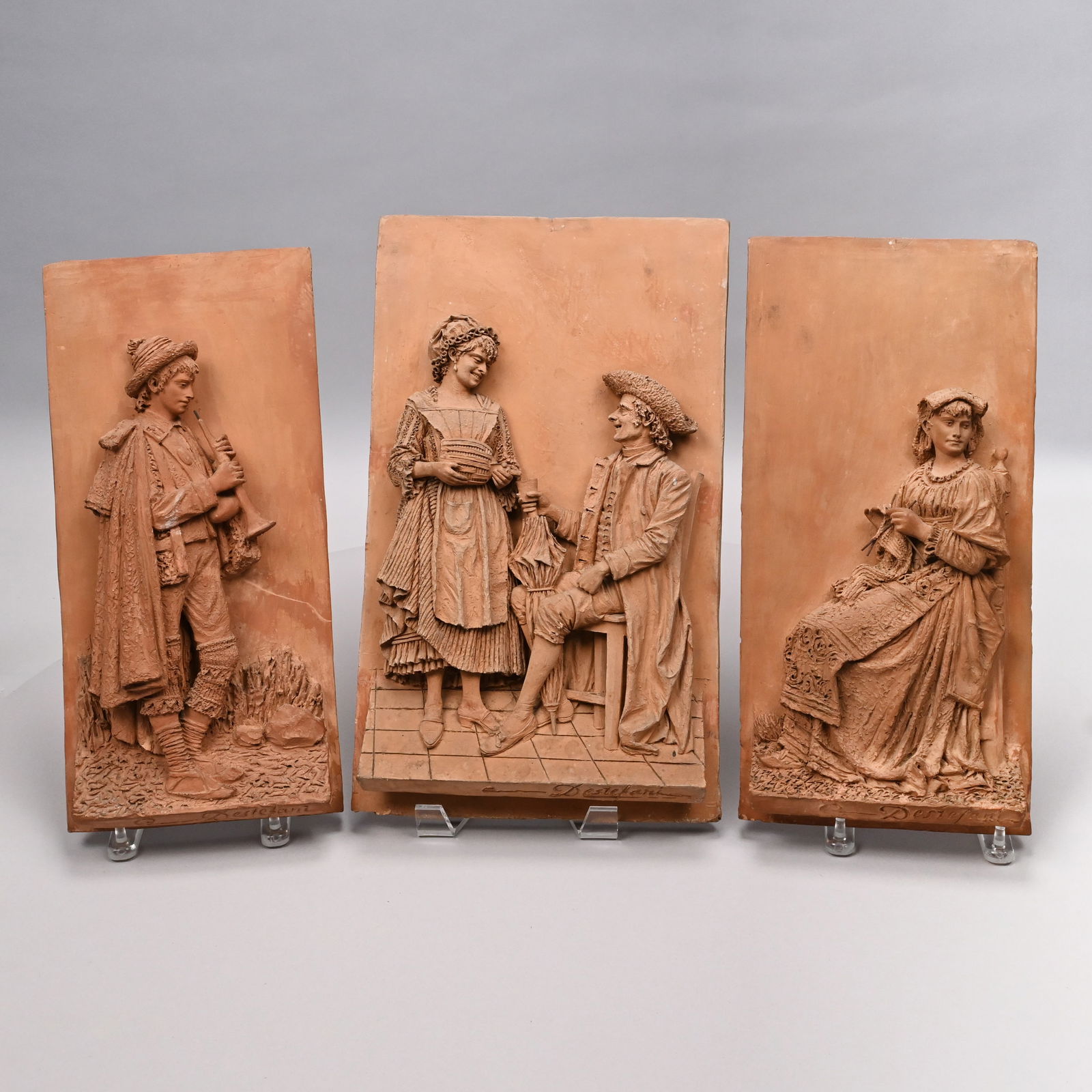 Destefani - Three Terracotta Plaques (1 of 20)