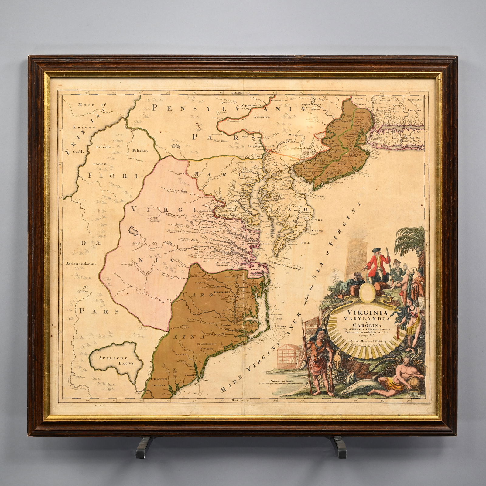 Johann B. Homann- Virginia, Marylandia et Carolina (1 of 3)