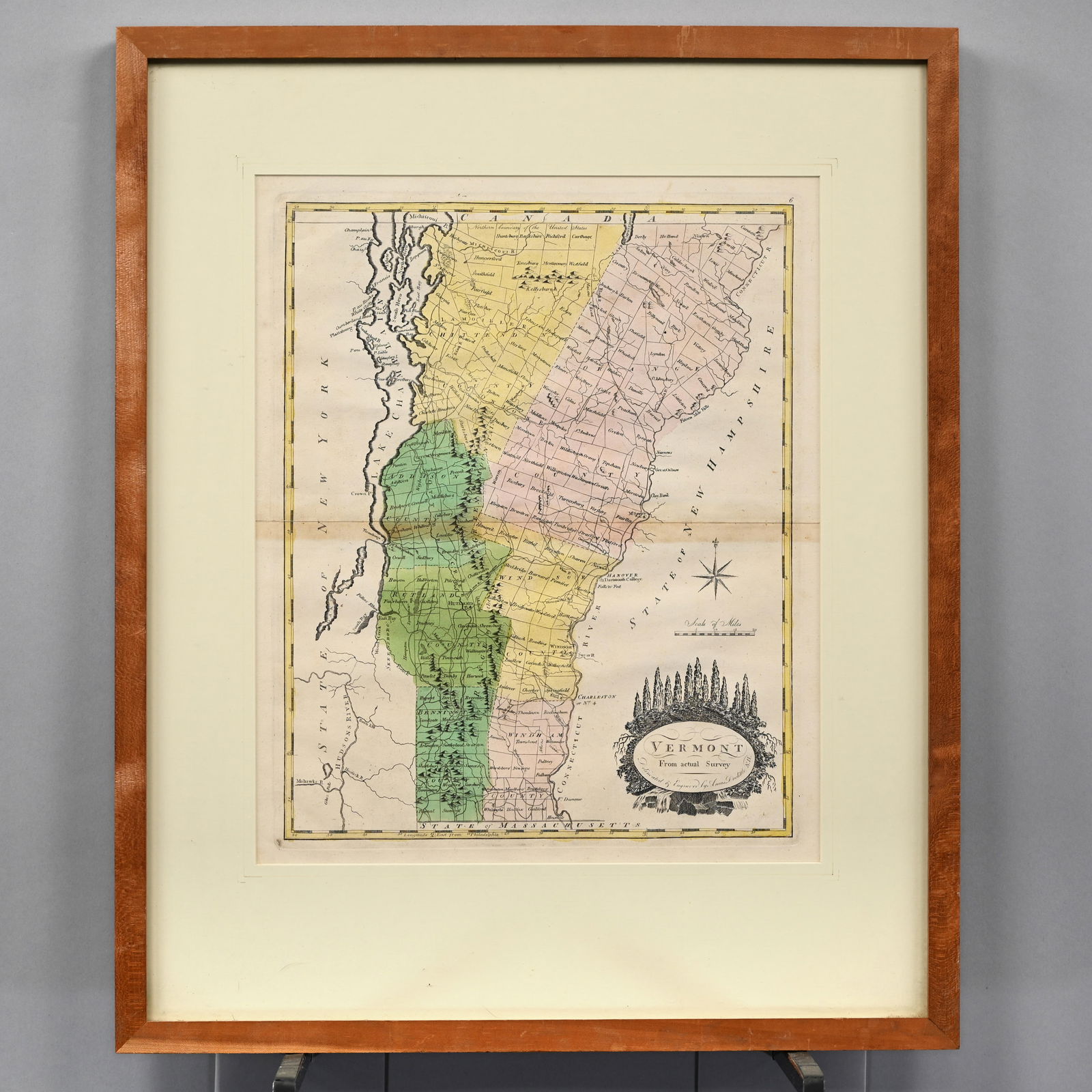 "Vermont From Actual Survey," Amos Doolittle, 1795 (1 of 3)