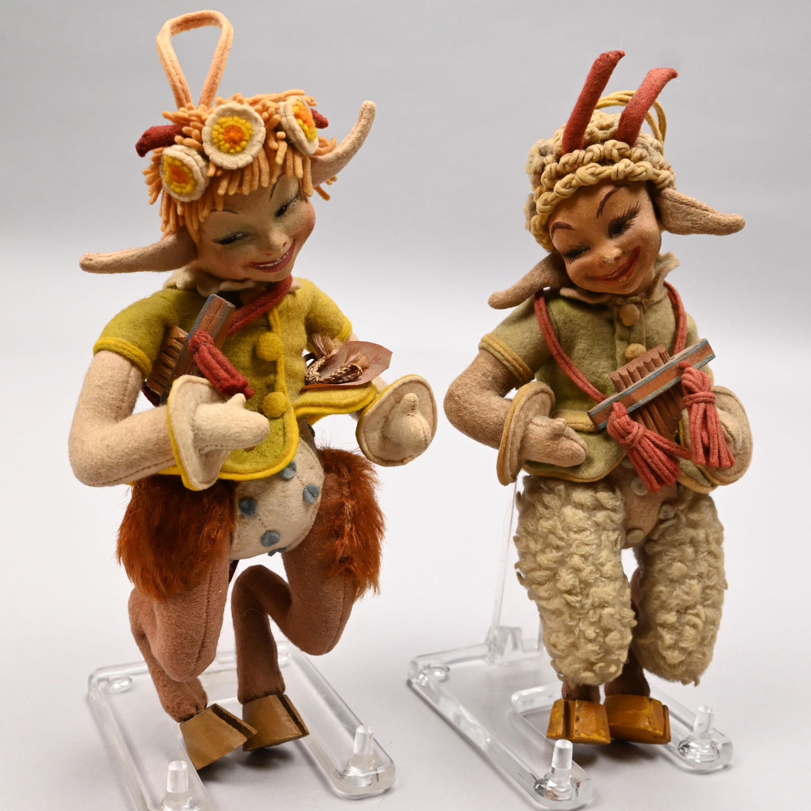 Two Italian Felt Characters of Pan, Lenci (1 of 12)