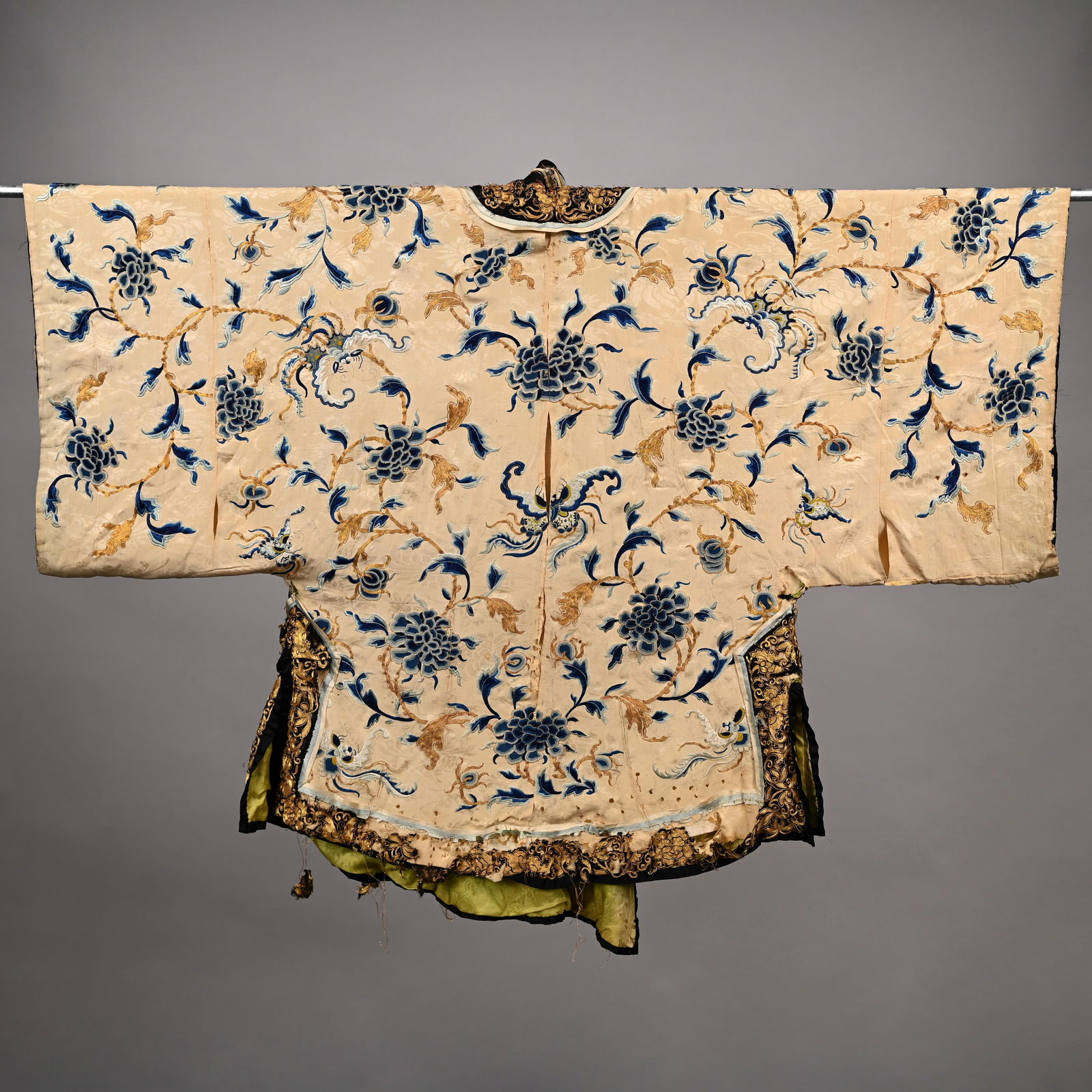Chinese Silk and Metallic-Embroidered Robe (1 of 5)