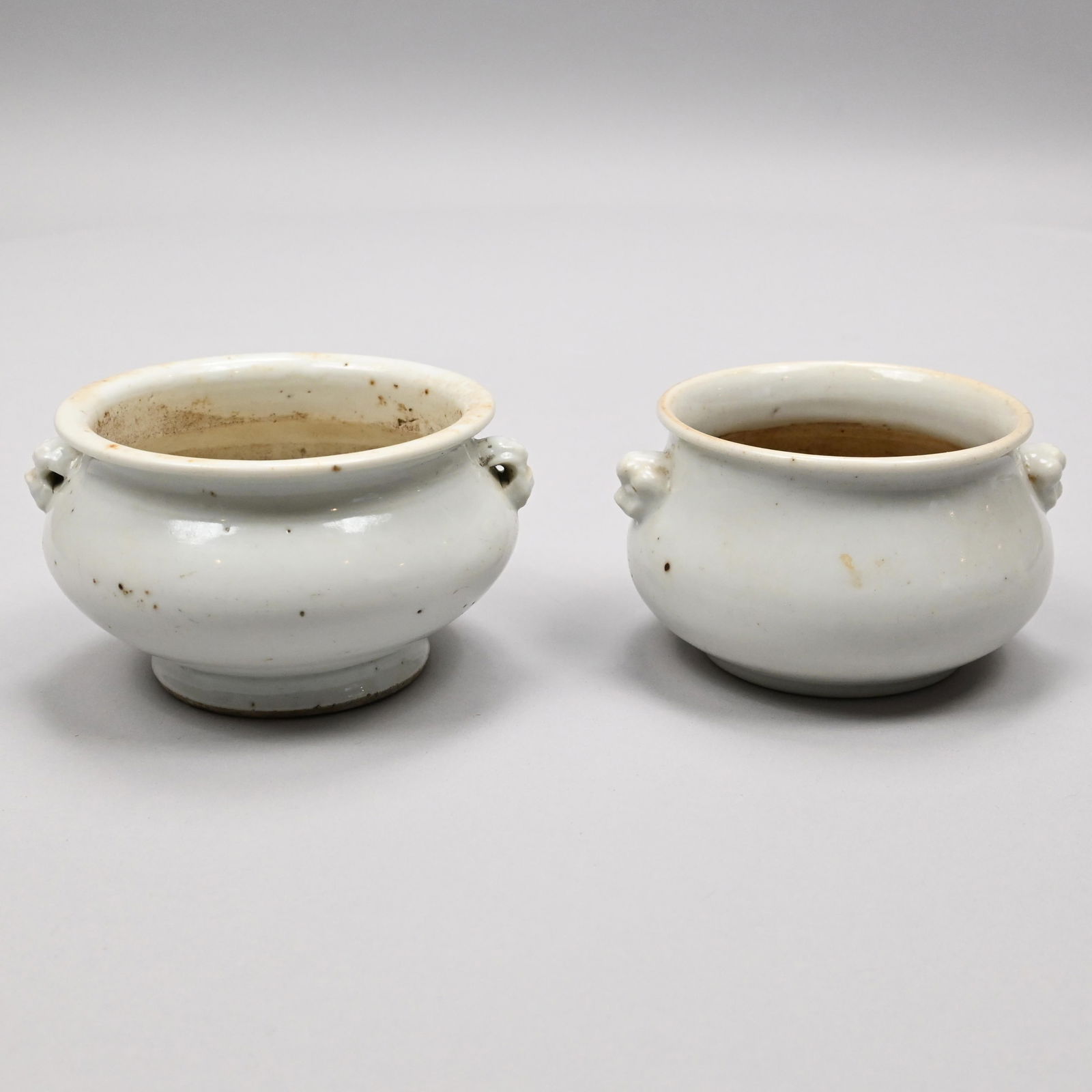 Two Chinese Blanc-de-Chine DeHua Porcelain Censers (1 of 11)