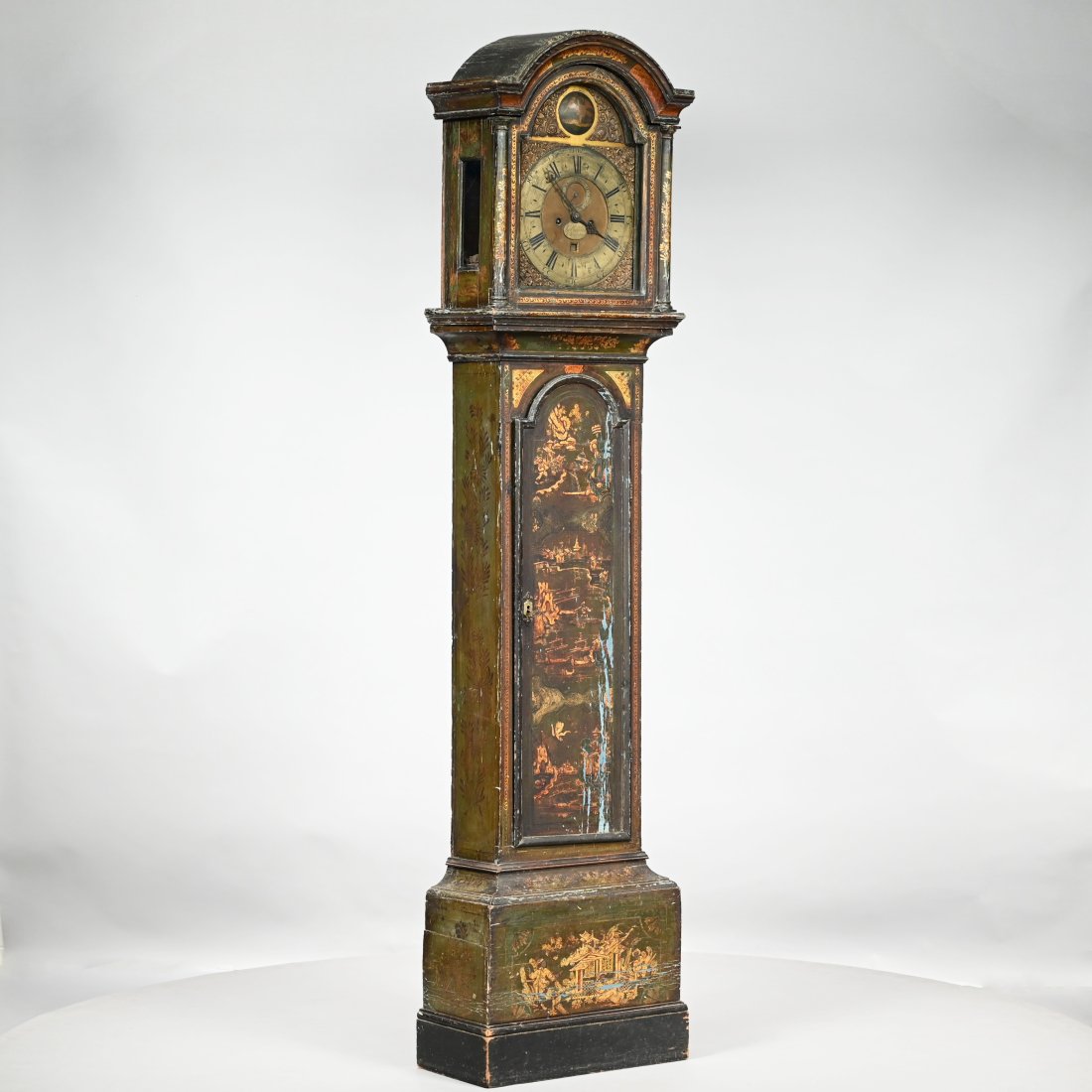 George III Japanned Tall Case Clock (1 of 14)