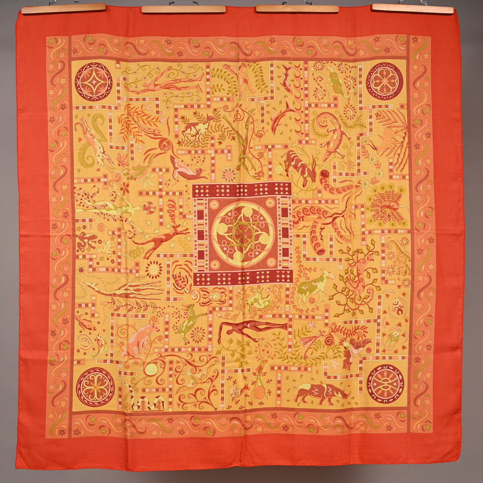 Hermes "Forces de la Vie" Cashmere and Silk Shawl (1 of 6)