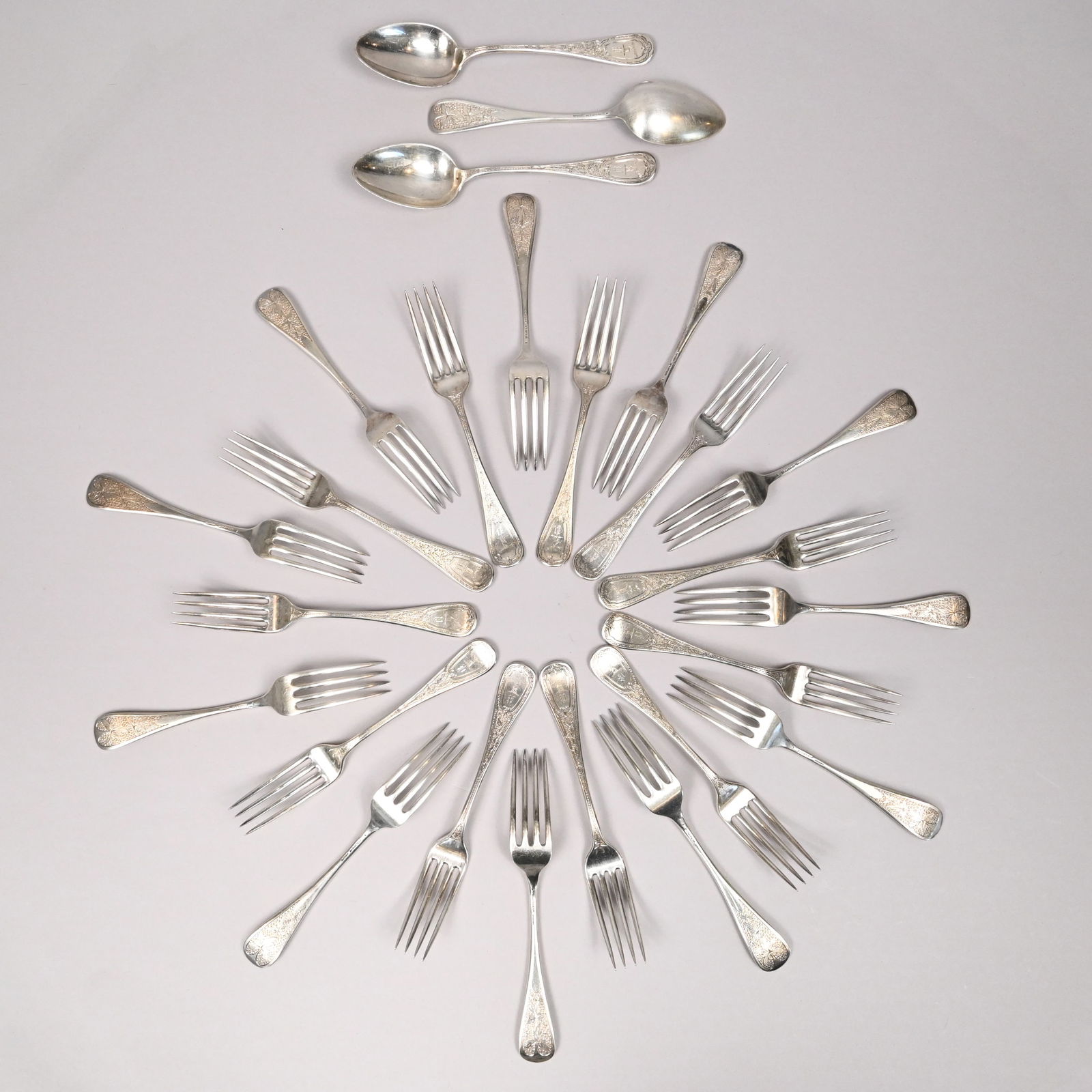 Tiffany & Co. Sterling Silver Part Dessert Service (1 of 11)