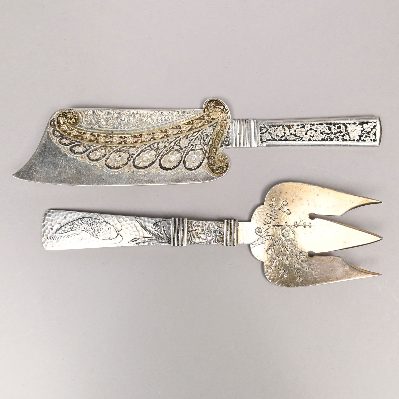 Two Aesthetic Movement Sterling Silver Untensils (1 of 4)