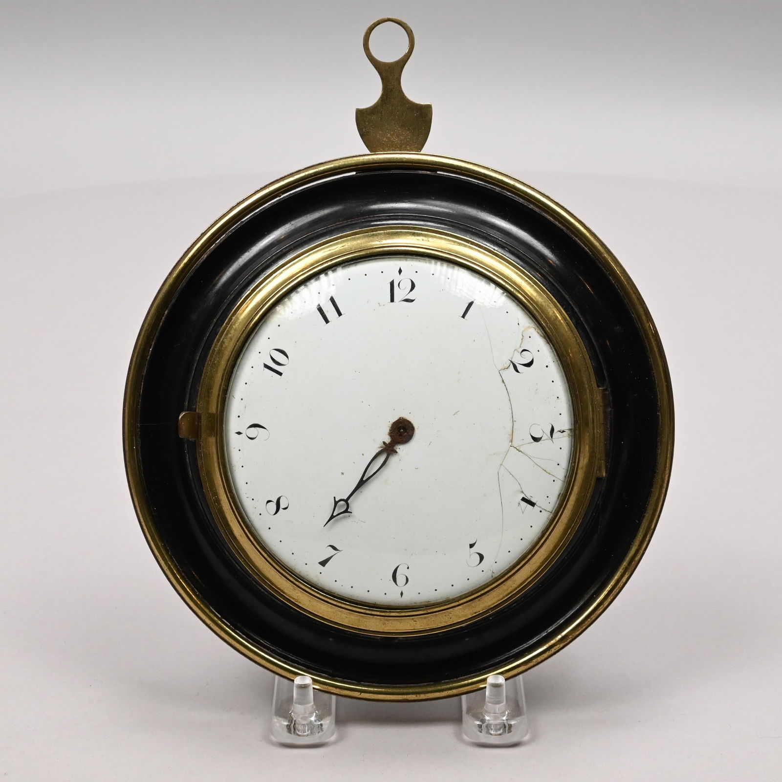 Regency Ebonized, Rosewood & Brass Sedan Clock (1 of 6)
