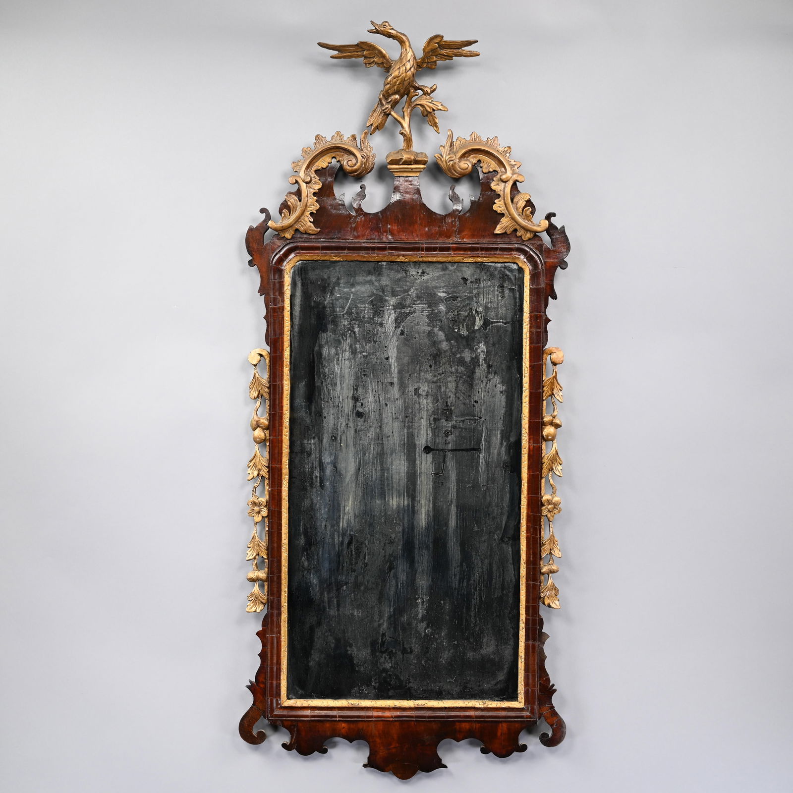 Chippendale Mahogany and Parcel-Gilt Looking Glass (1 of 7)