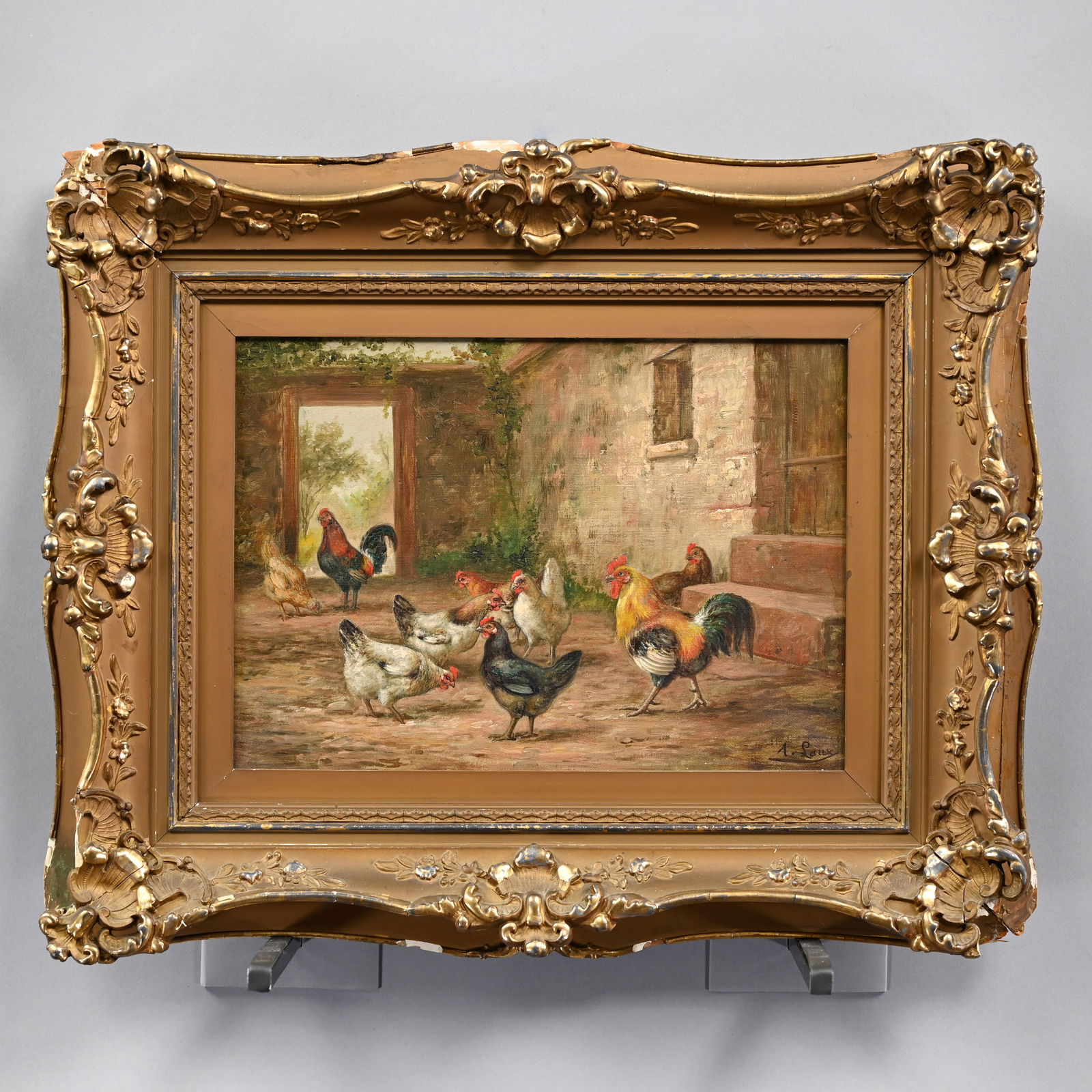 August Laux - Chickens in the Courtyard (1 of 5)
