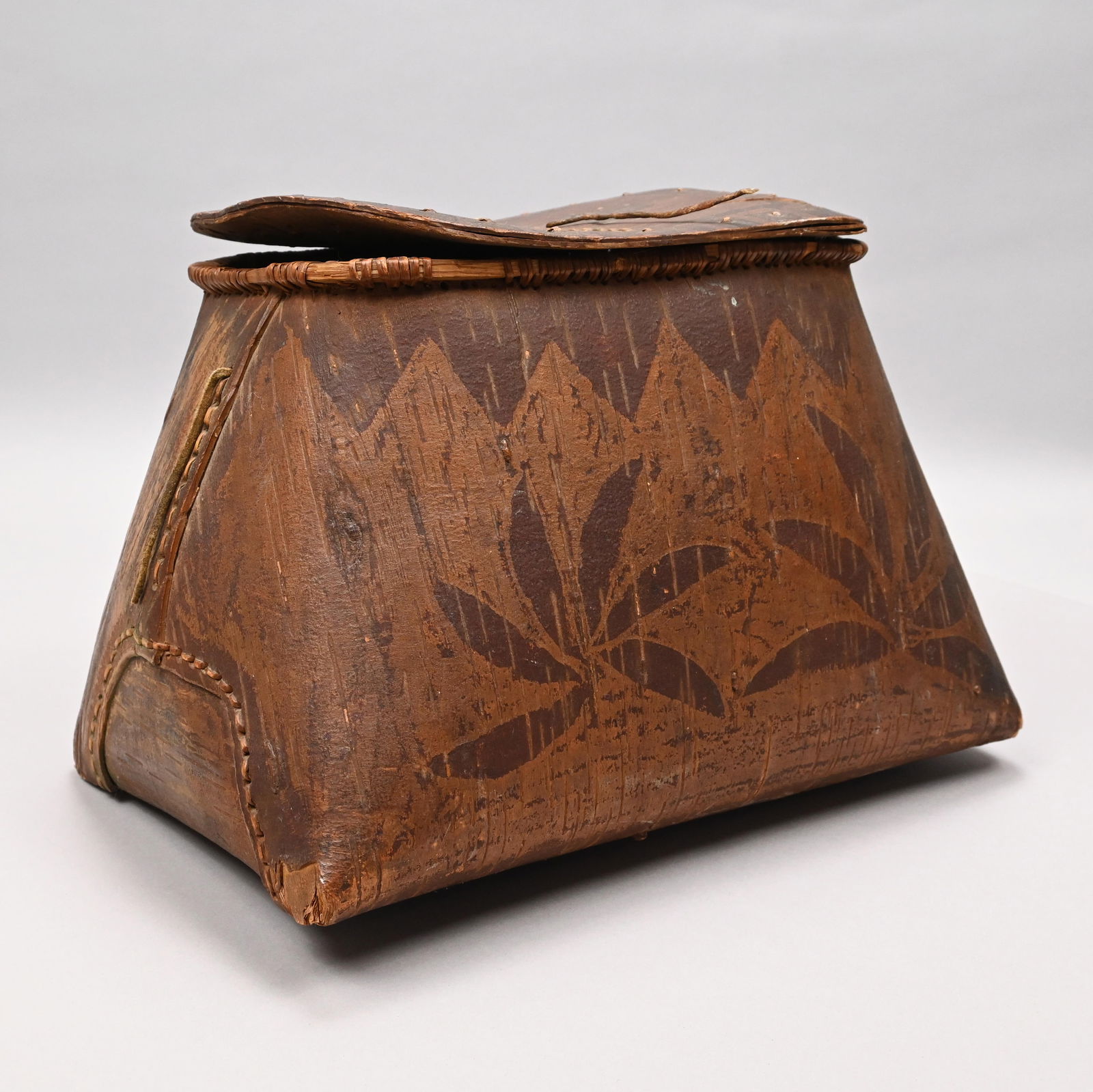 Northeastern American Indian Birchbark Creel (1 of 8)