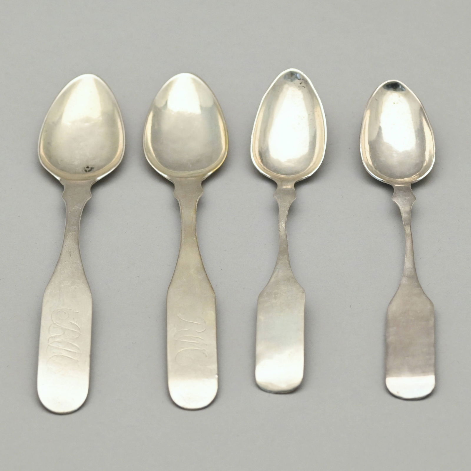 Four Southern Coin Silver Teaspoons, Samuel Bell (1 of 4)