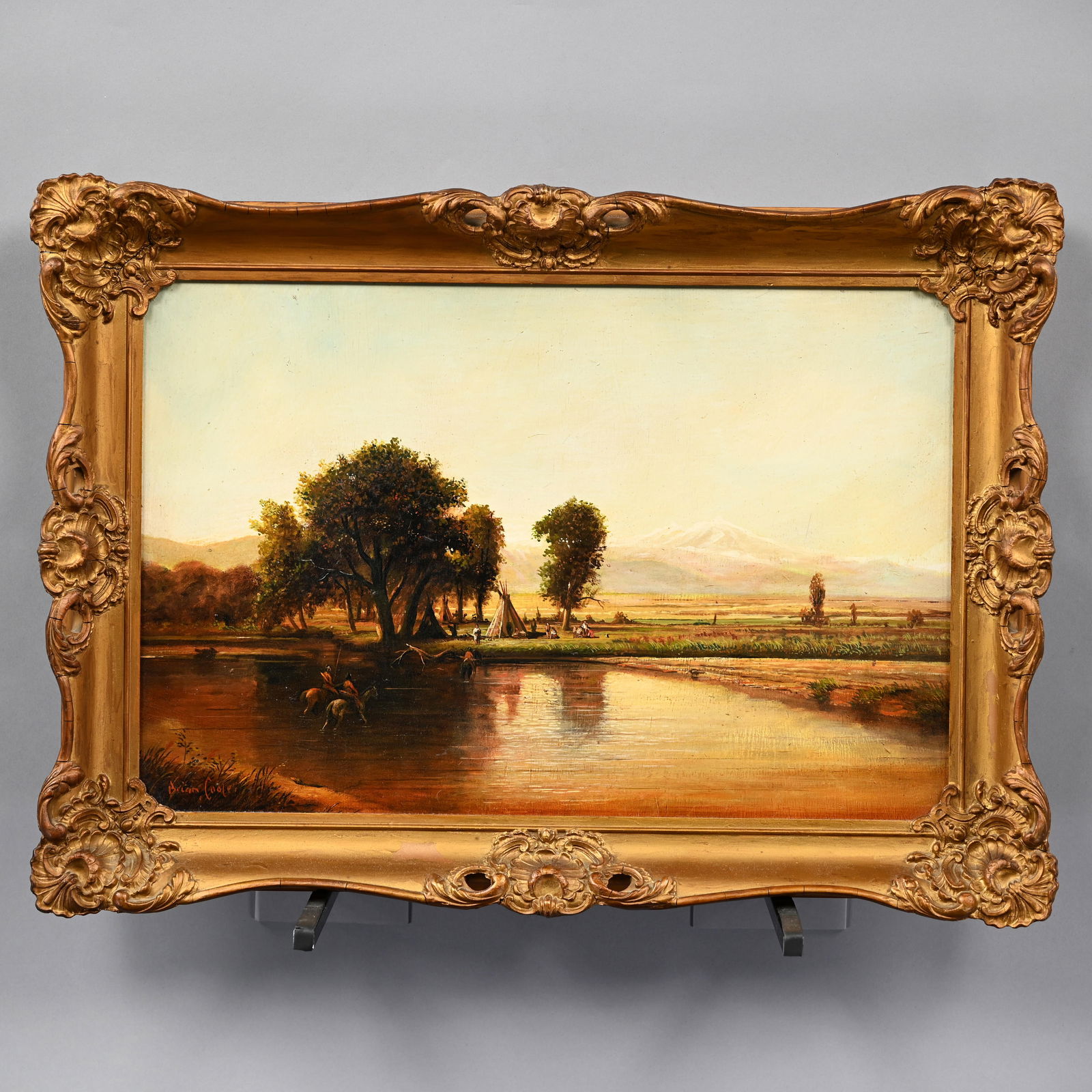 Brian Coole - Indian Encampment by a River (1 of 4)