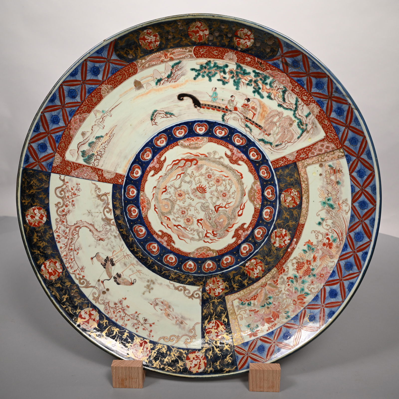 Monumental Japanese Arita Imari Porcelain Dish (1 of 9)