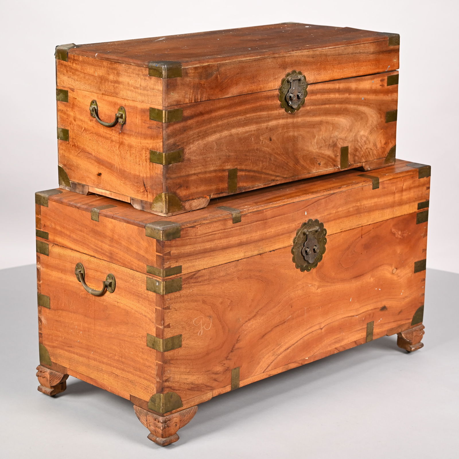 Two Chinese Brass-Bound Camphorwood Chests (1 of 15)