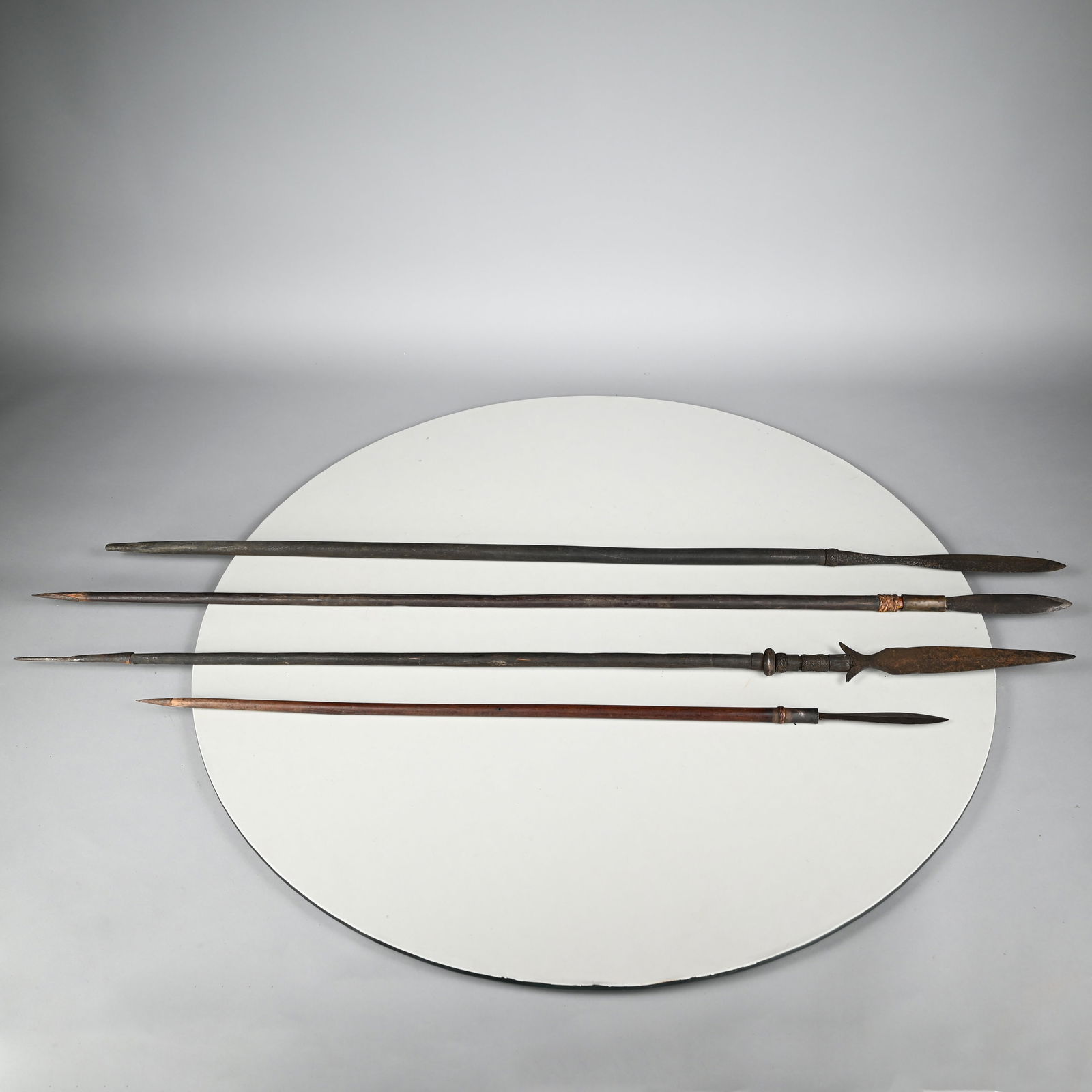 Four Philippine Iron & Wood Throwing Spears