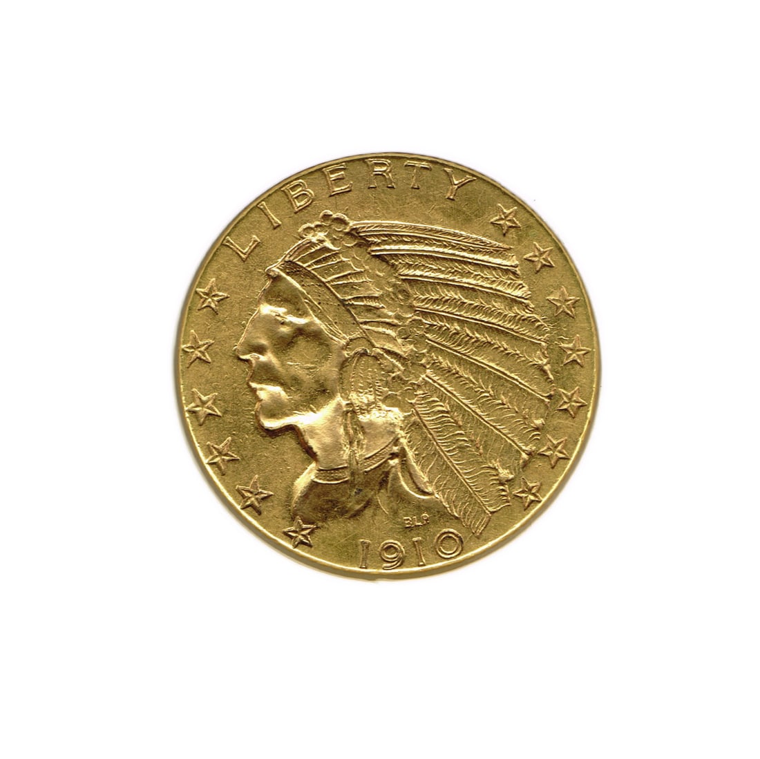 1910 US Gold $5 Indian Head Coin (1 of 2)