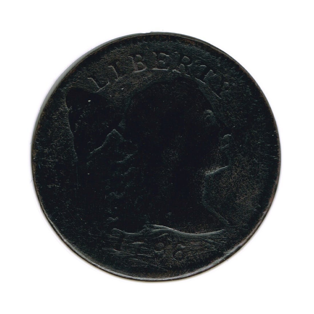 1796 1 Cent Liberty Cap Coin: 1796 1 Cent Liberty Cap Coin