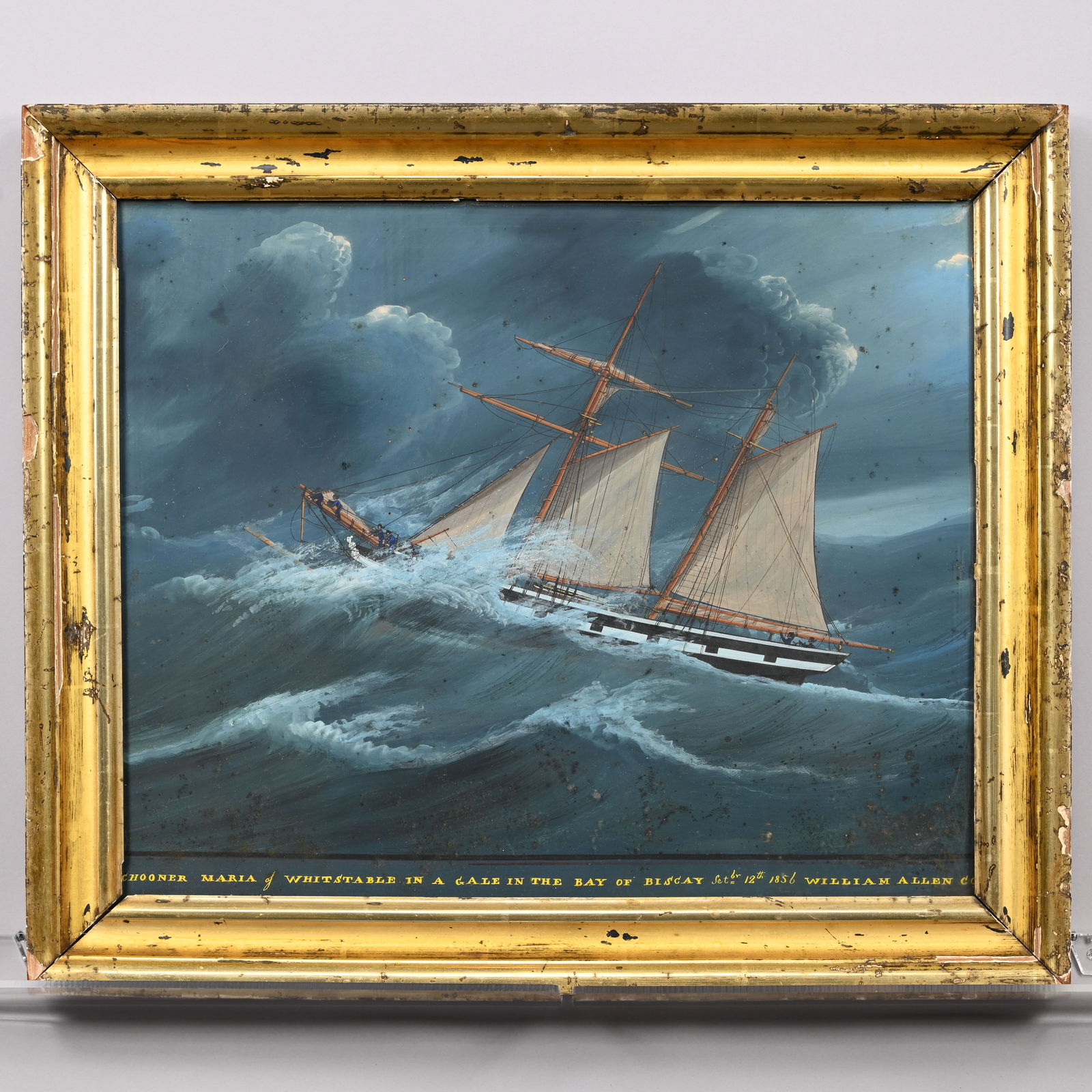 Schooner "Maria" of Whitstable," Watercolor (1 of 6)