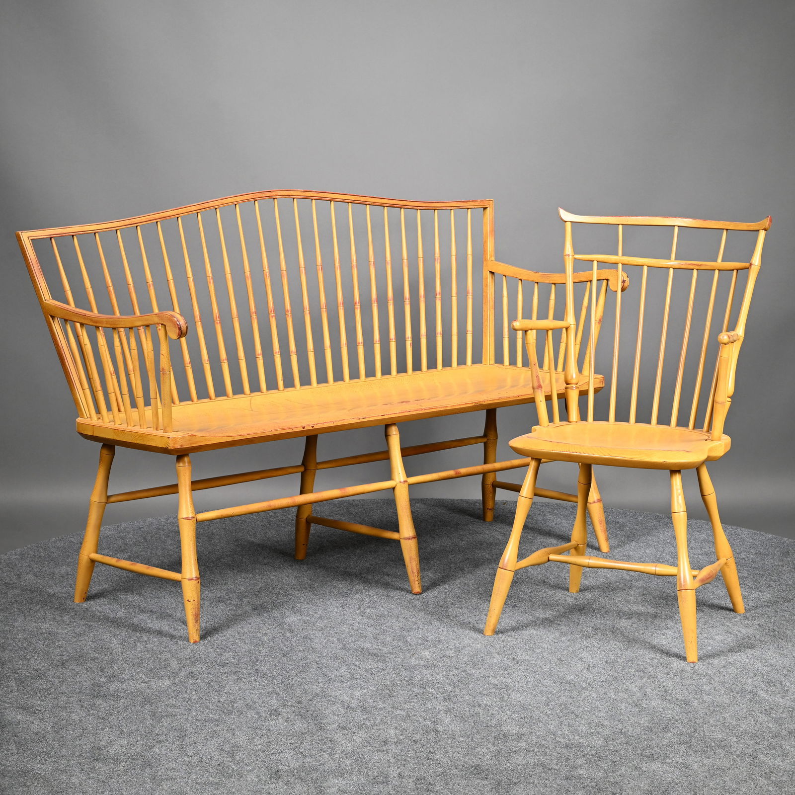 D.R. Dimes Windsor Style Bench and Side Chair (1 of 17)