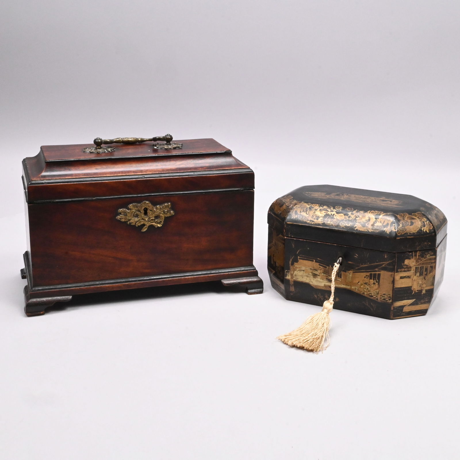 George III Tea Caddy and a China Trade Tea Caddy (1 of 17)