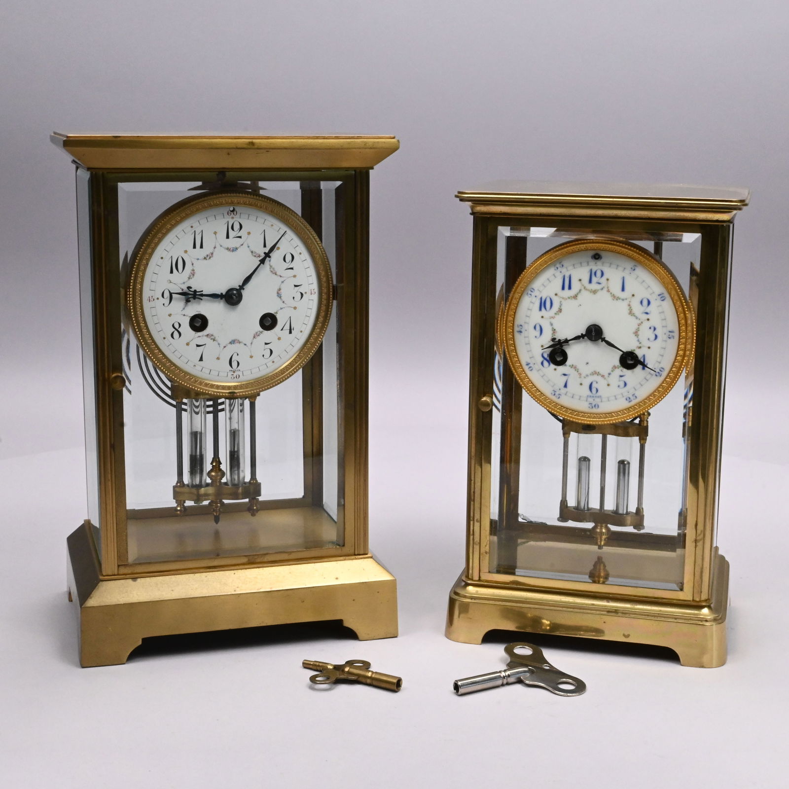 Two French Brass Crystal Regulators (1 of 17)