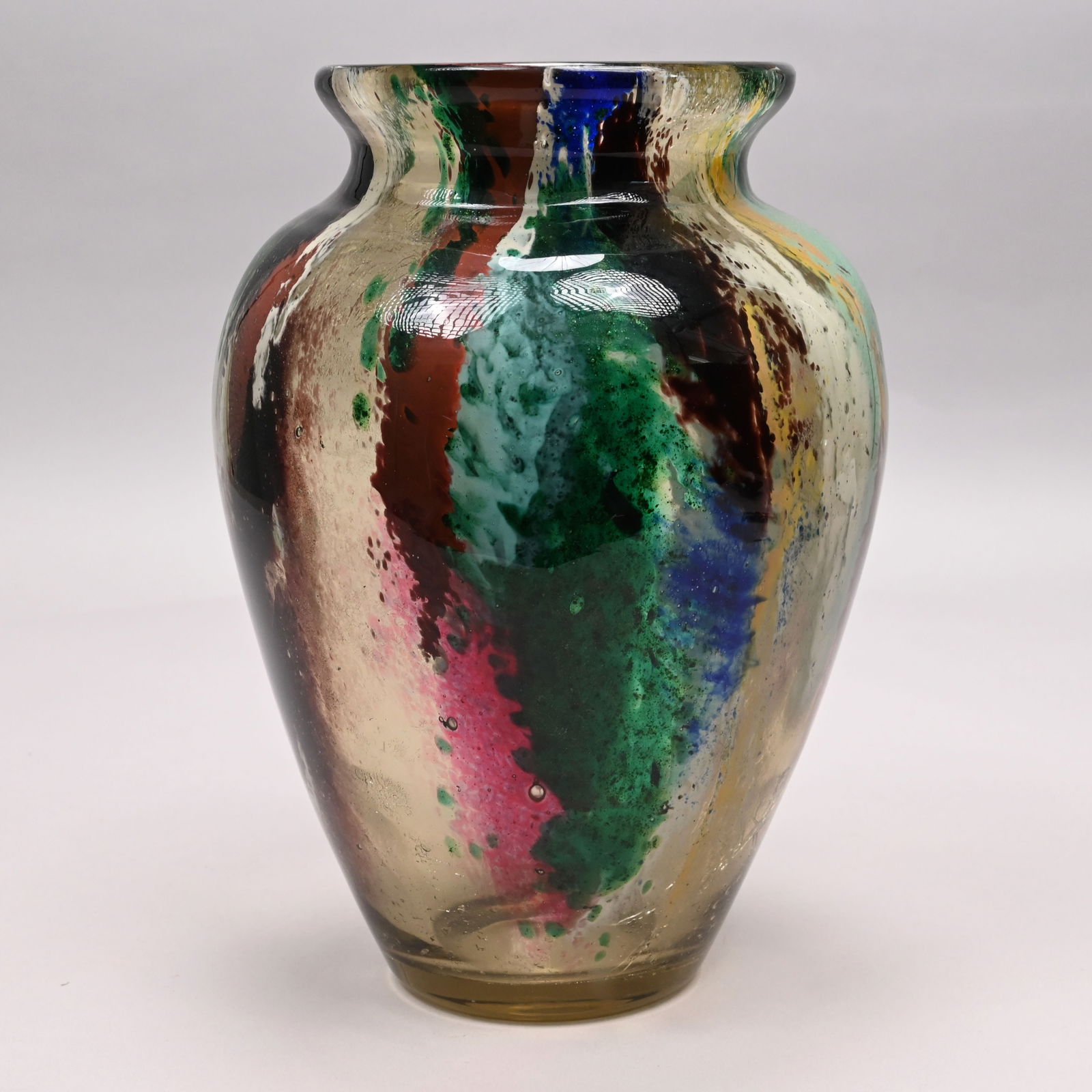French Cased Glass Vase,E. Leveille& F.E. Rousseau (1 of 7)