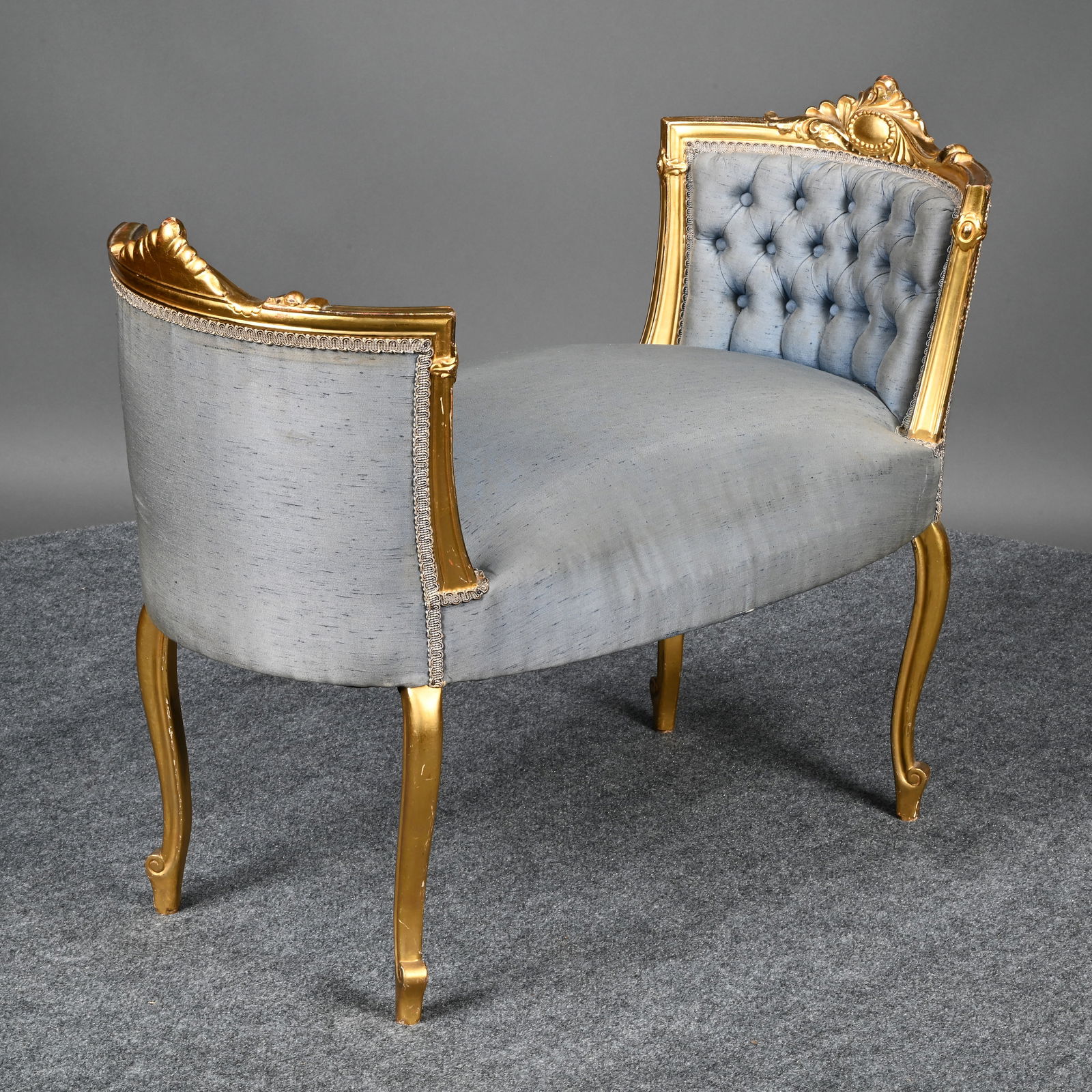 Louis XV Style Giltwood Window Bench (1 of 8)