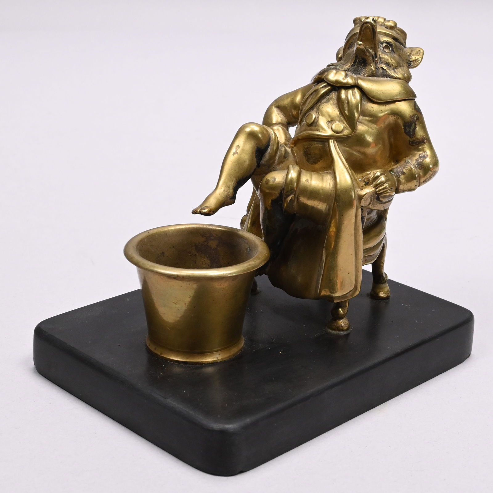 English or Continental Bronze Inkwell of Mr. Fox (1 of 6)