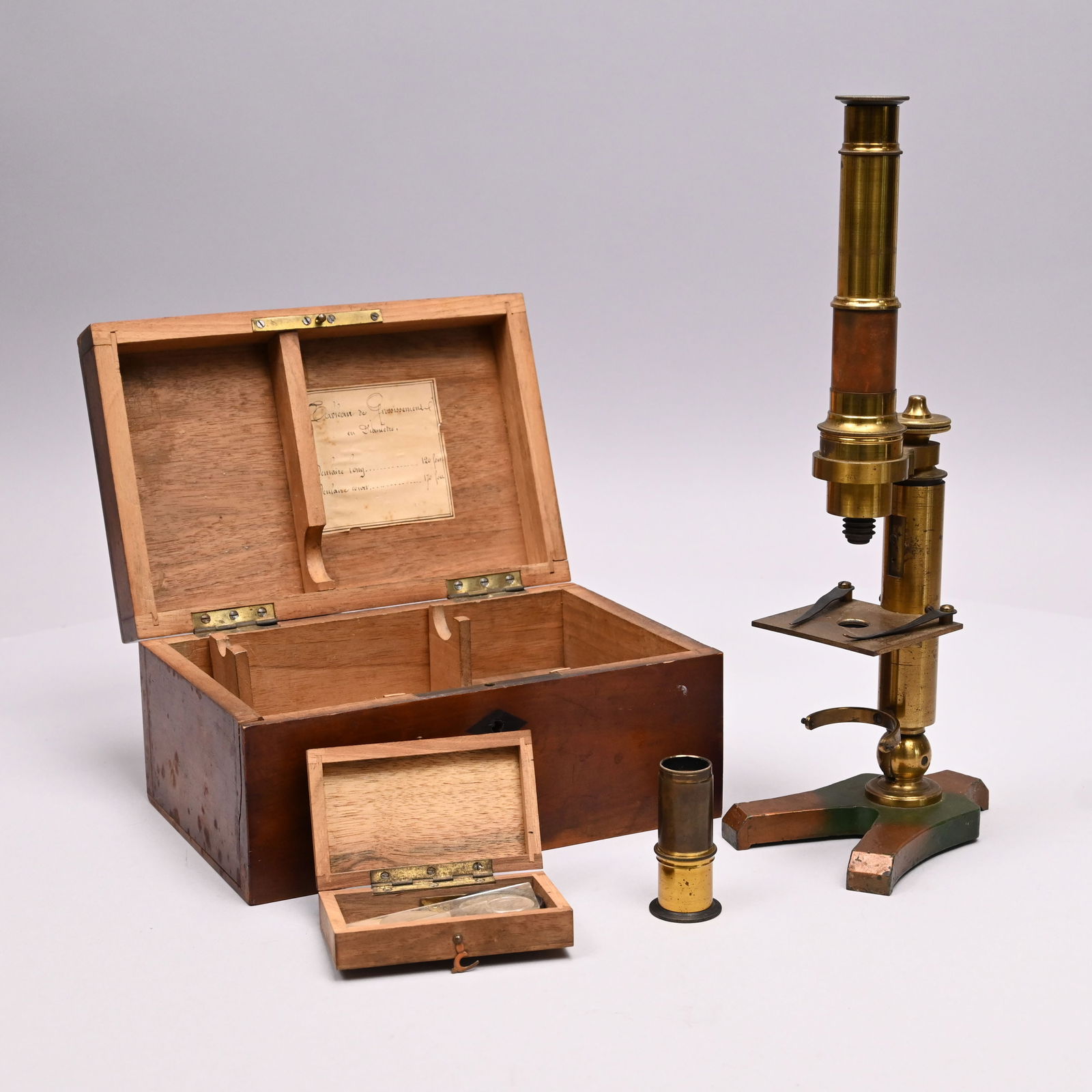 Cased Brass Microscope (1 of 12)