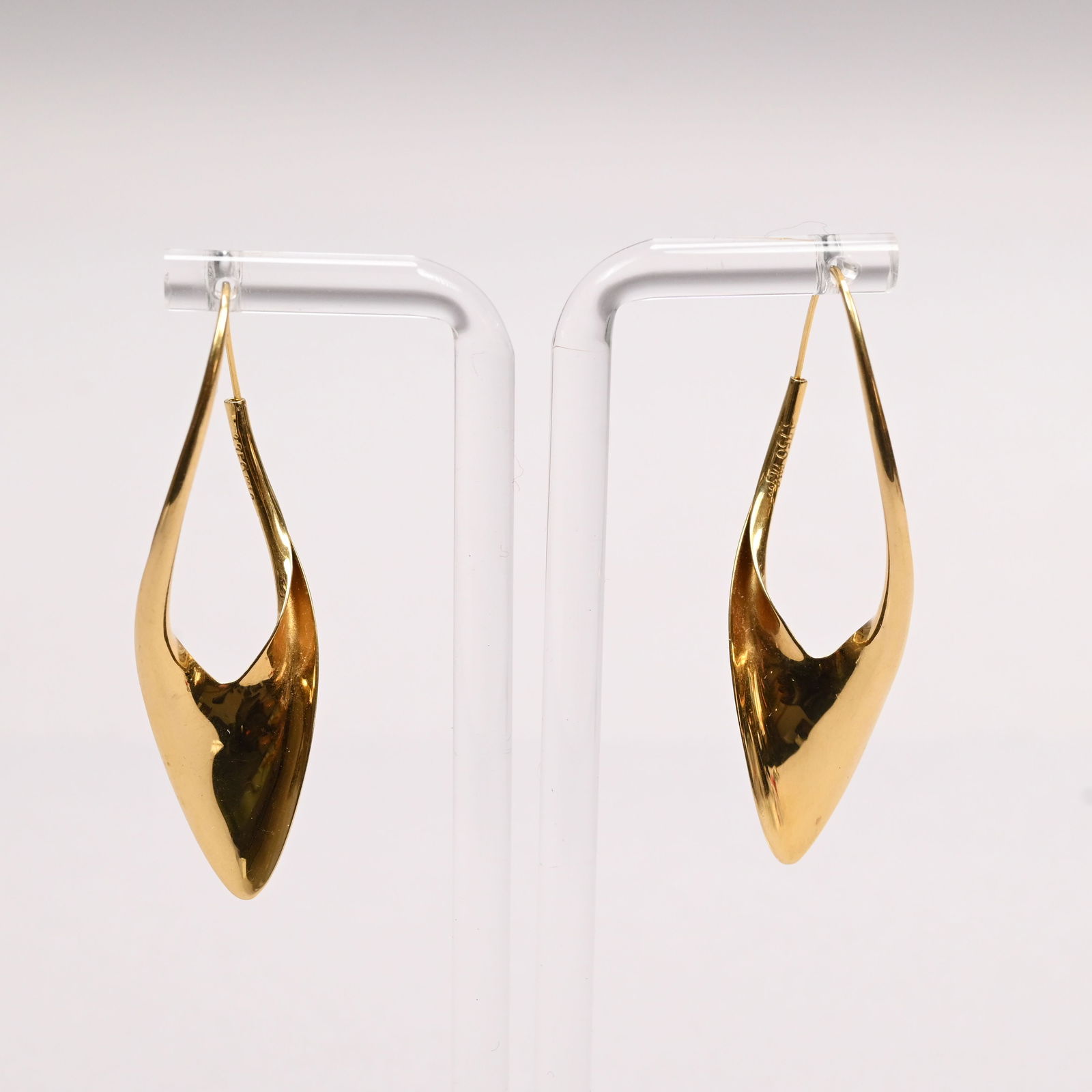 Pair of Michael Good 18k Gold Half-Twist Earrings (1 of 3)