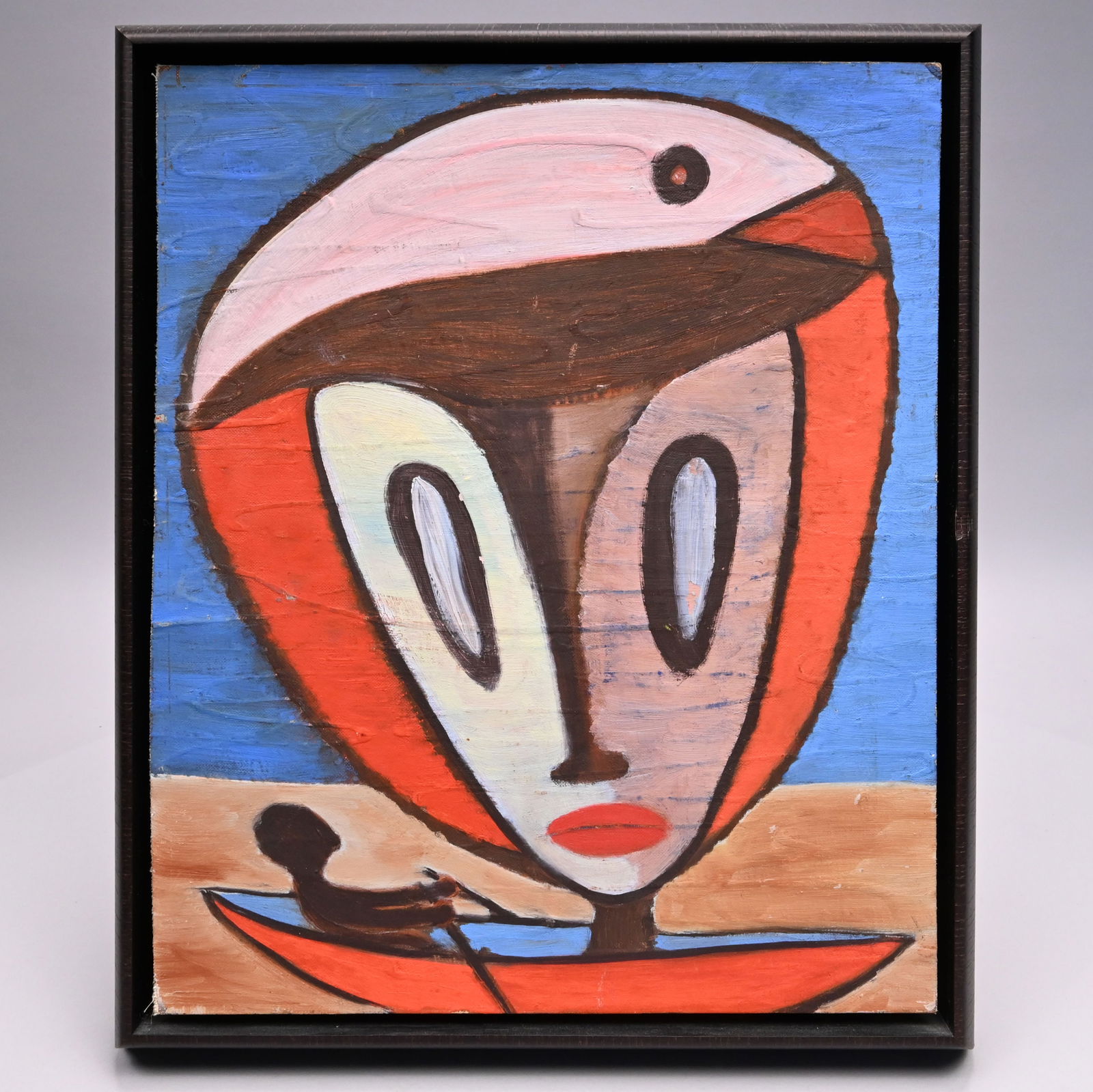 Edwin Scheier - Gouache on Panel (1 of 2)