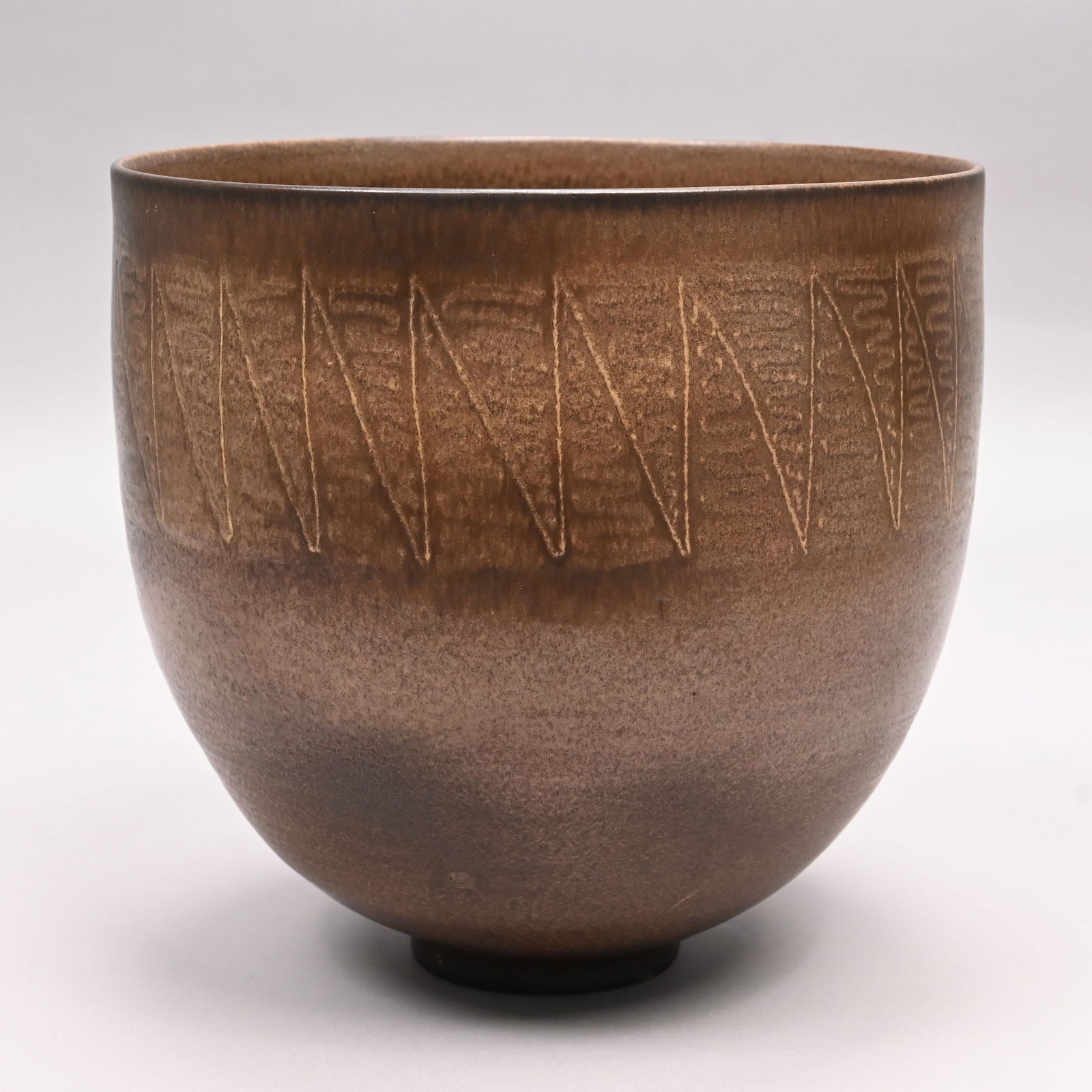 Edwin O. & Mary G. Scheier-Stoneware Footed Vessel (1 of 9)