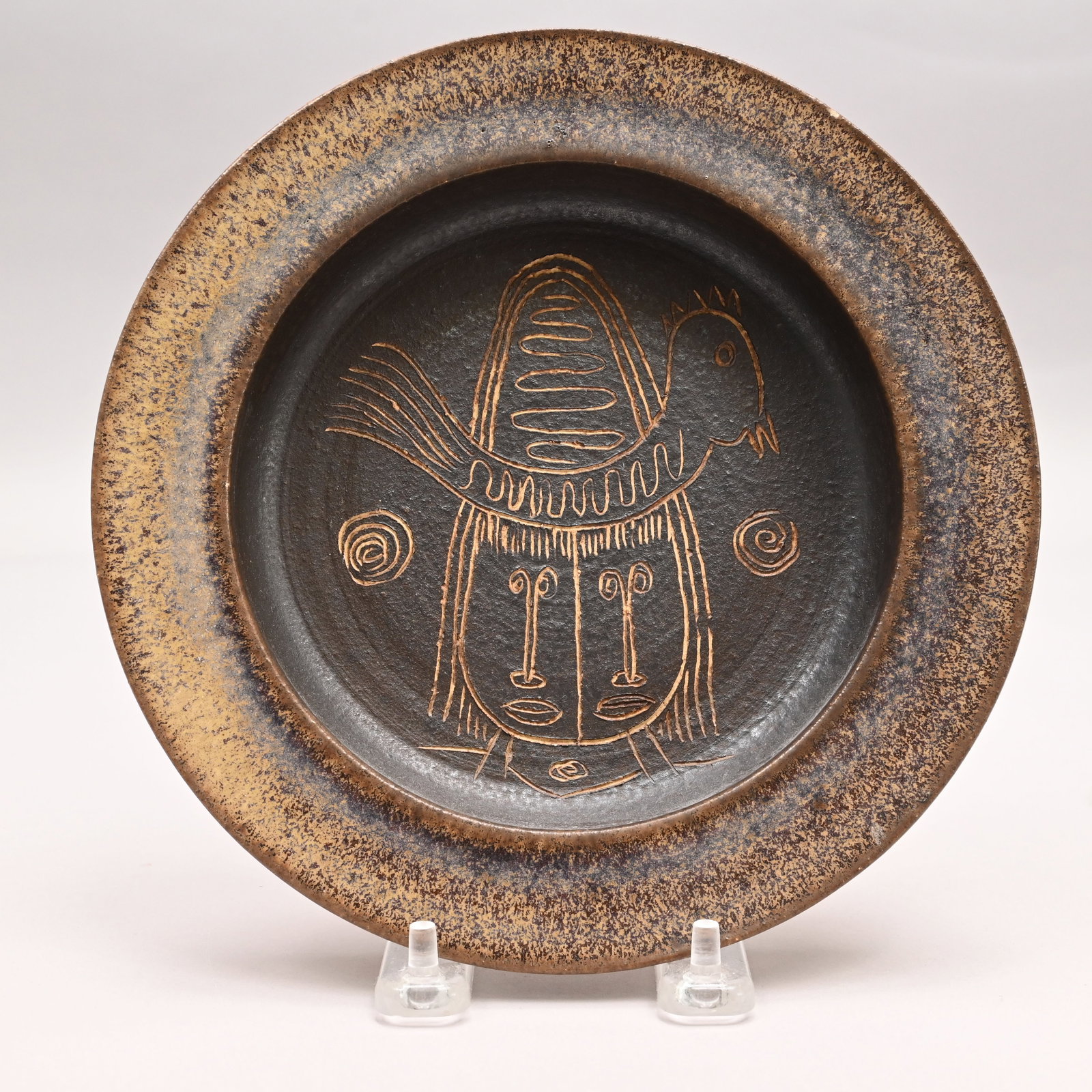 Edwin O. & Mary G. Scheier - Earthenware Bowl Dish (1 of 2)
