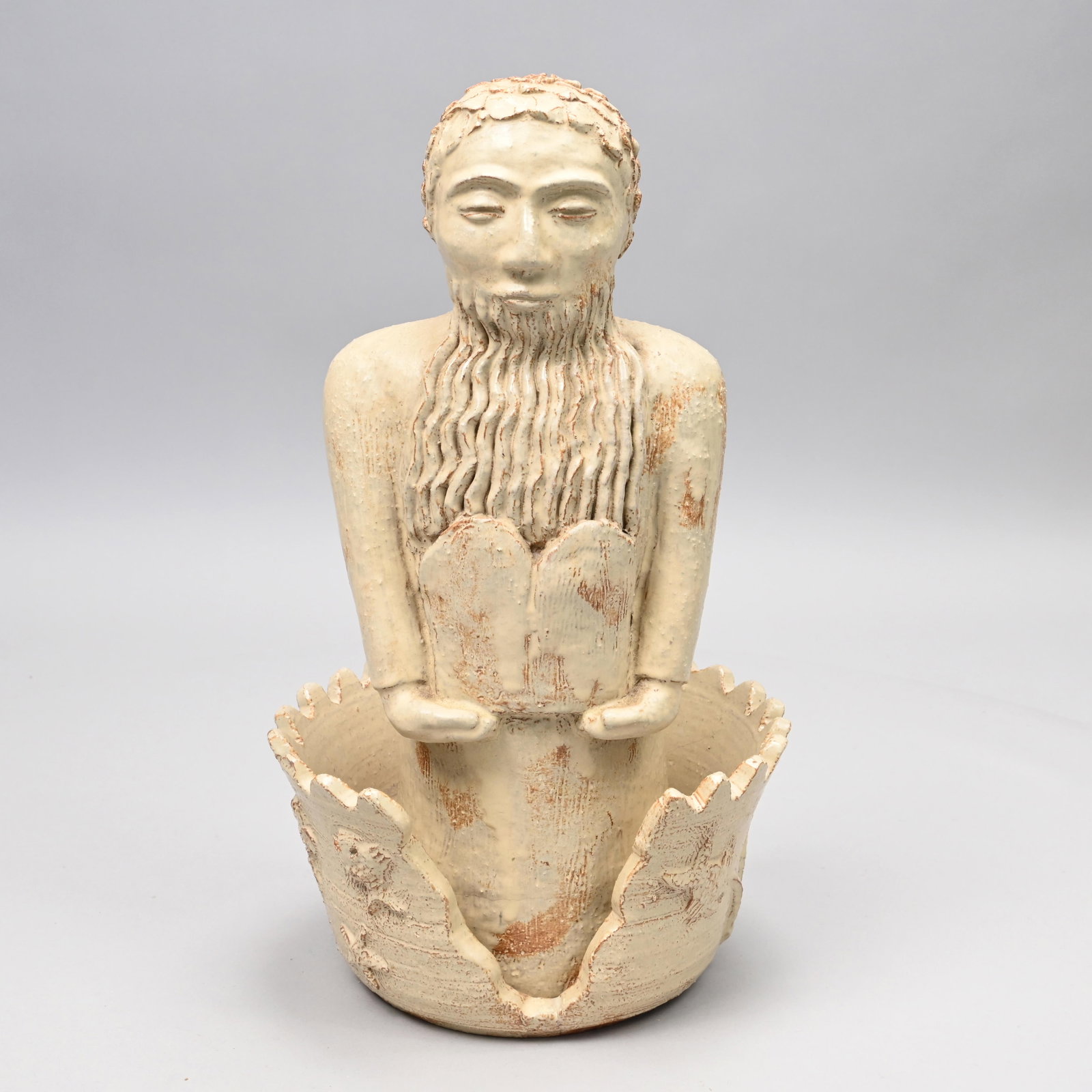 Edwin O.&Mary G. Scheier-Earthenware Figure, Moses (1 of 16)