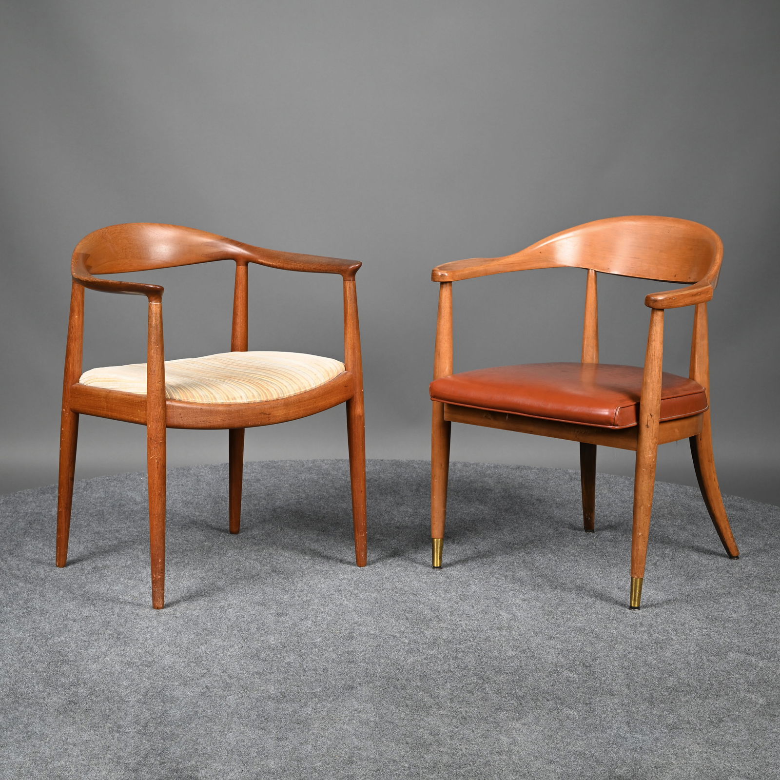 Mid-Century Modern Walnut Armchair & Another (1 of 13)