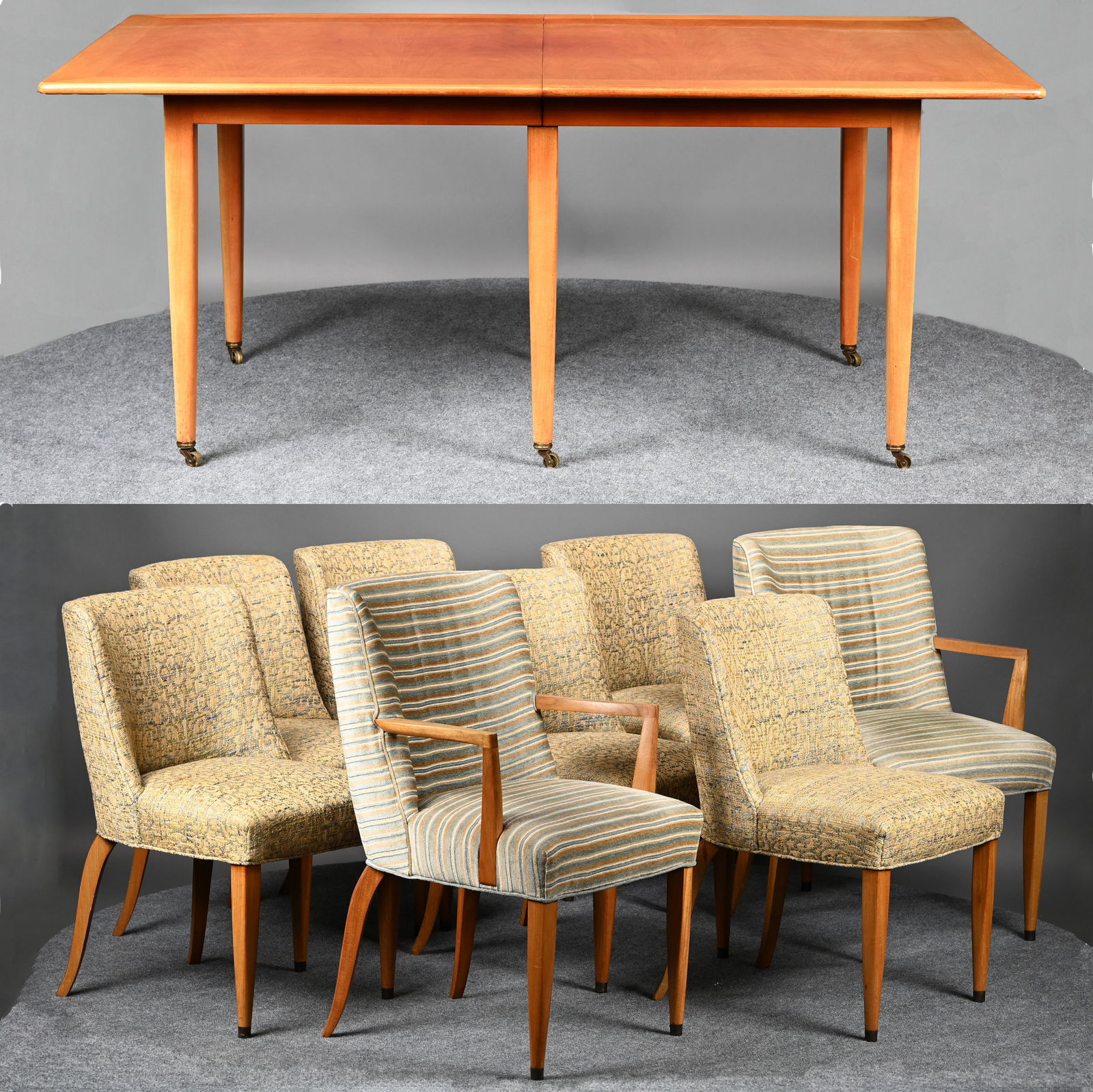 MCM Mahogany Dining Table,Chairs, Dunbar Furniture (1 of 18)