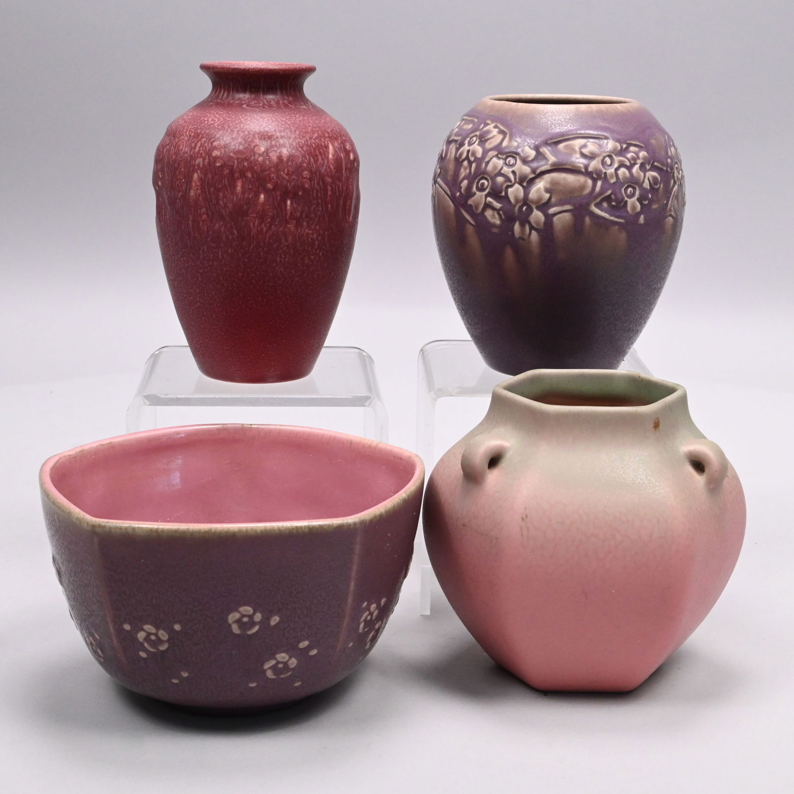 Three Rookwood Pottery Vases and a Bowl (1 of 13)