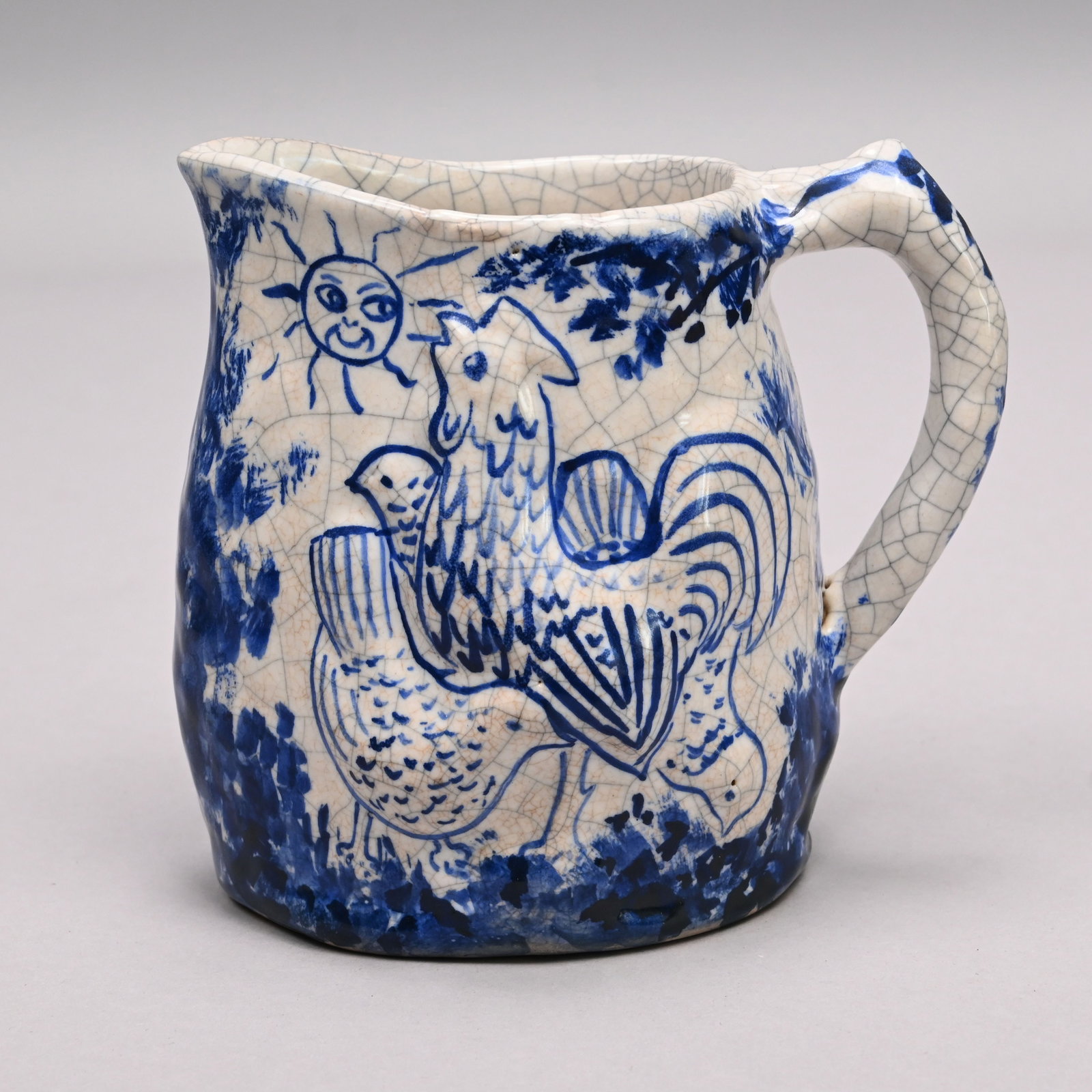 Dedham Pottery 'Day and Night' Pitcher, 1929-43 (1 of 8)