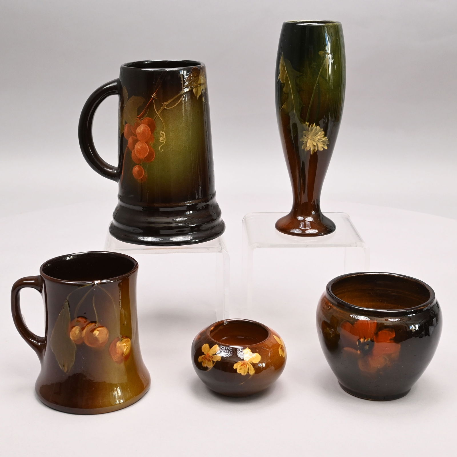 Five American Art Pottery High Glaze Vessels (1 of 12)
