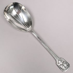Tiffany & Co. Silver Strawberry Square Berry Spoon