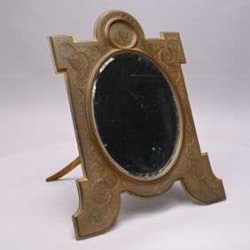 Tiffany & Co. Gilt-Bronze Desk Mirror