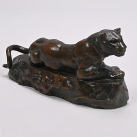 After Antoine-Louis Barye - Panther of Tunisia