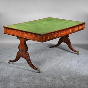 Regency Rosewood-Veneered Library/Writing Table